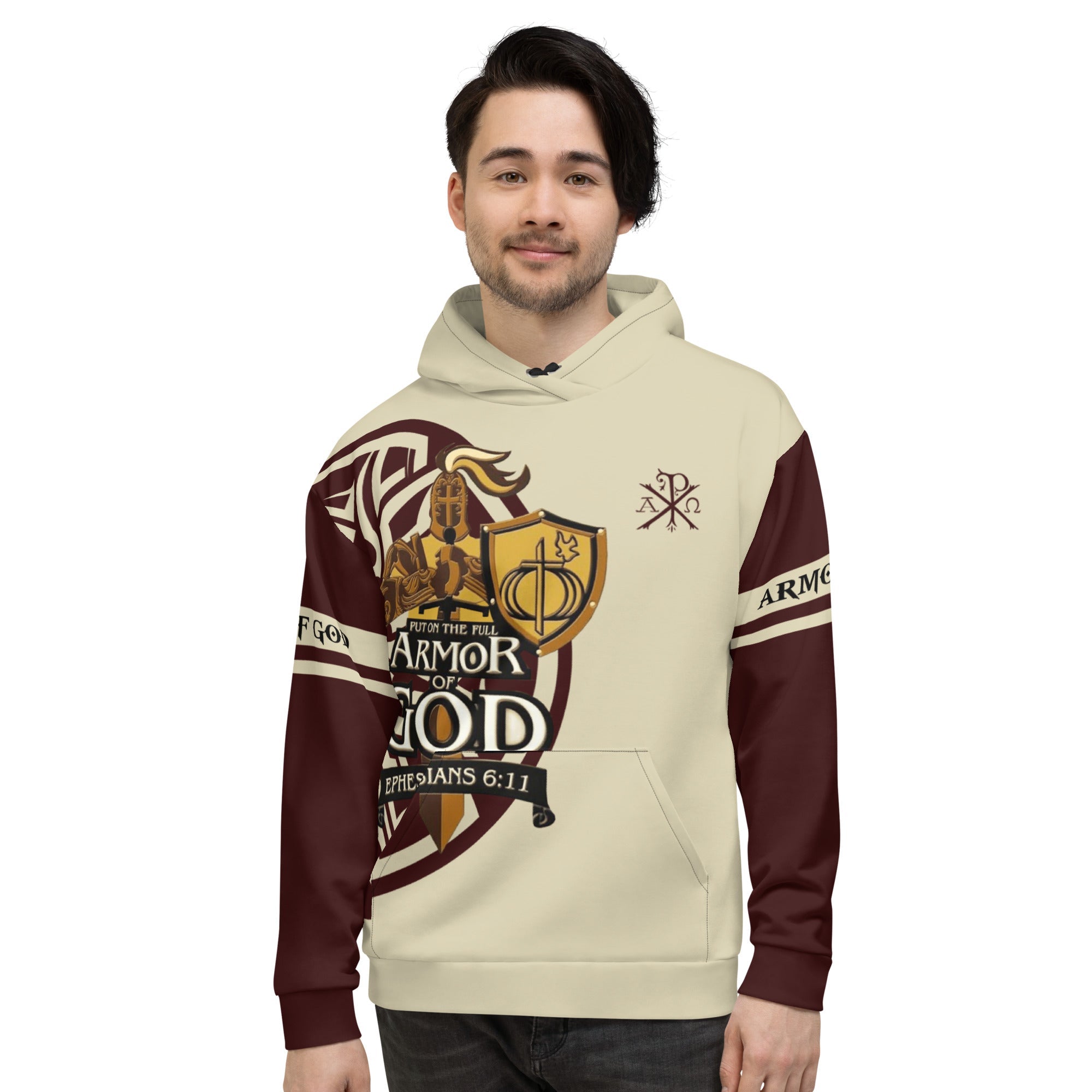 Armor Of God Men's Designer Hoodie - Jesus Passion Apparel