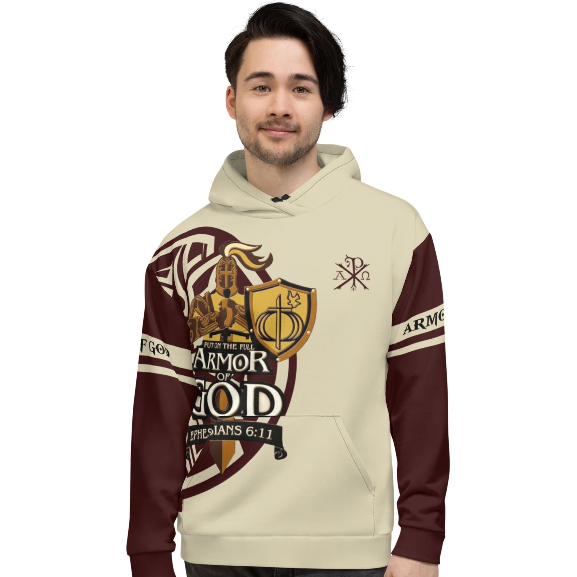 Armor Of God Men's Designer Hoodie - Jesus Passion Apparel