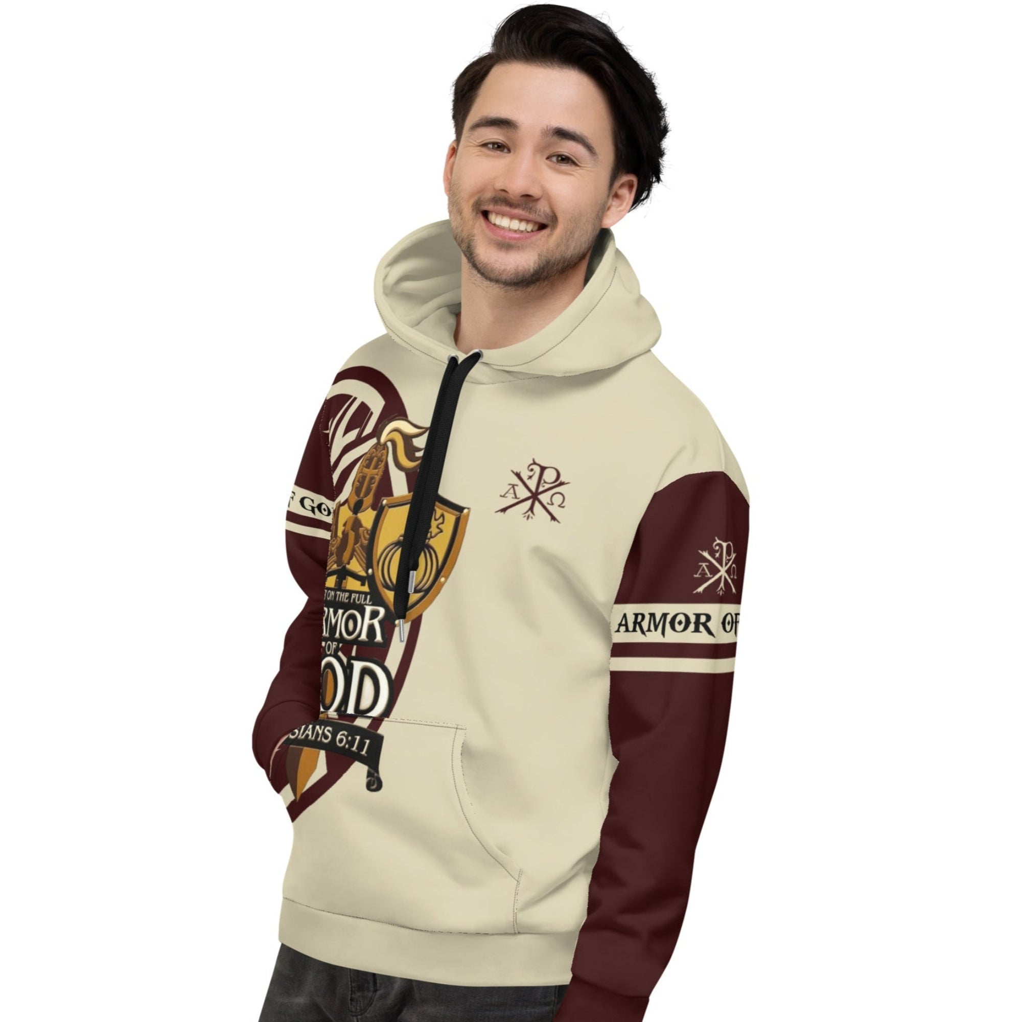 Armor Of God Men's Designer Hoodie - Jesus Passion Apparel