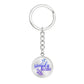 Simple Blessed Daily Reminder Keychain - Blue Engraving: No Jesus Passion Apparel