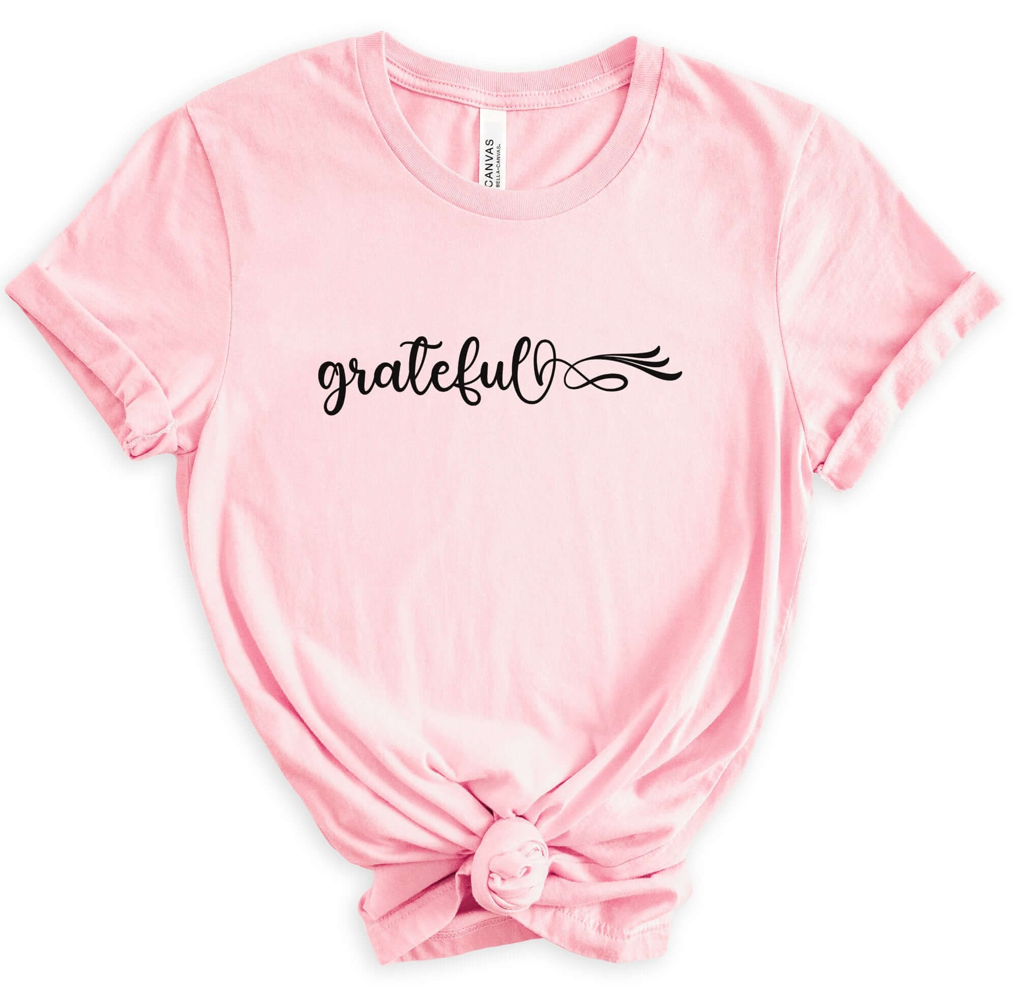 Grateful Women's Short Sleeve Tee Size: XS Color: Athletic Heather Jesus Passion Apparel