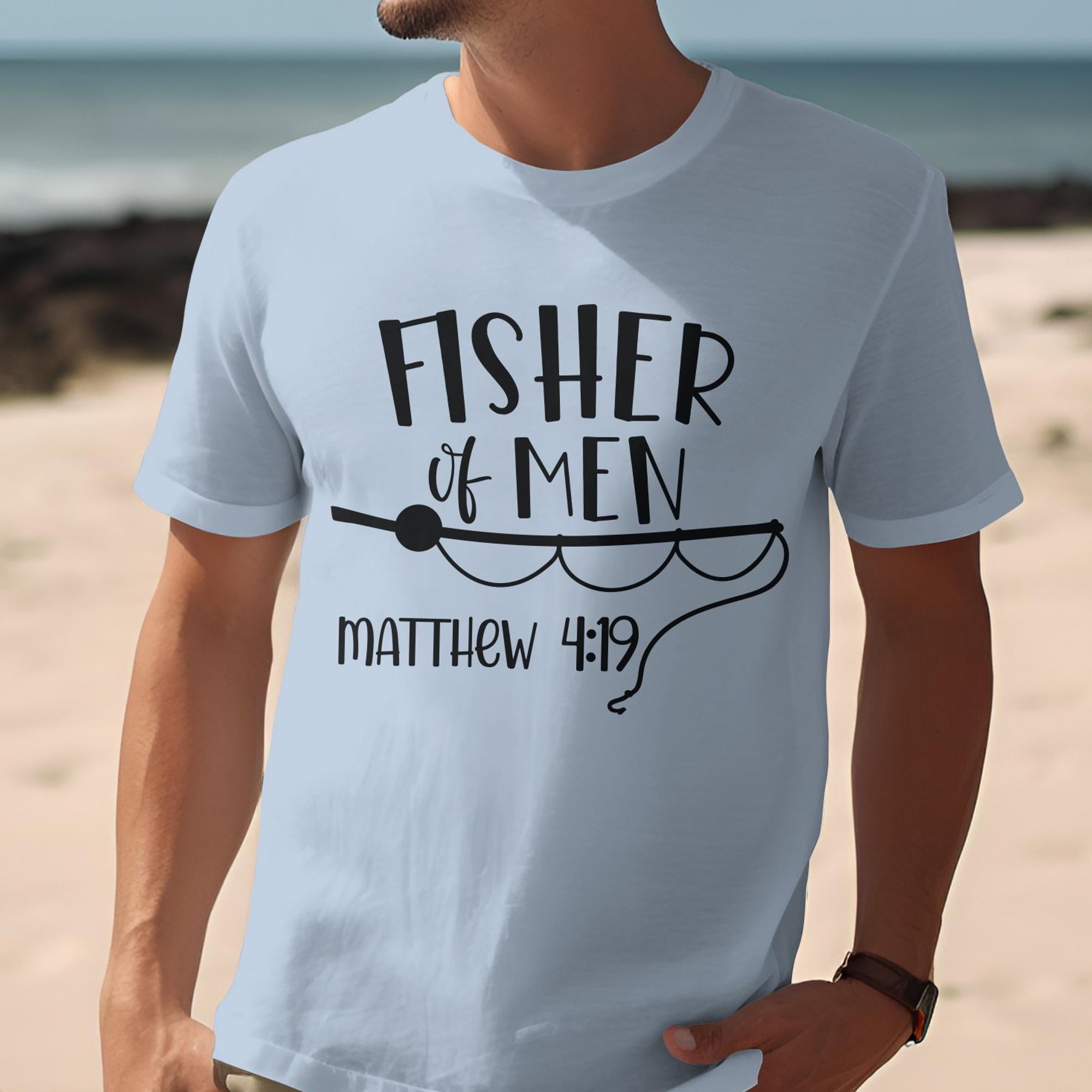 Fisher of Men Men's Jersey Short Sleeve Tee Size: XS Color: Athletic Heather Jesus Passion Apparel