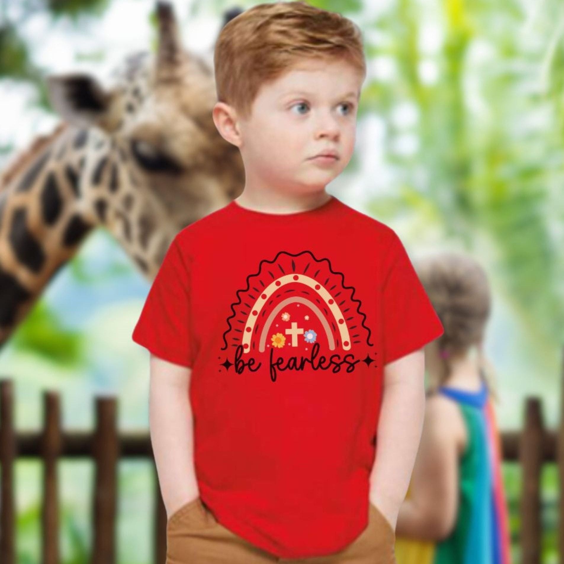 Be Fearless Toddler's Fine Jersey Tee - Jesus Passion Apparel