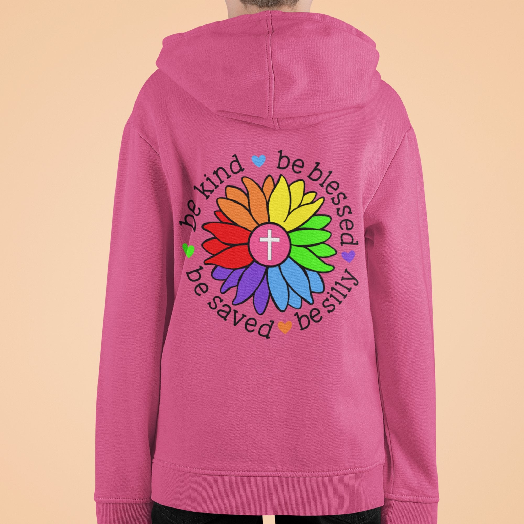 Be Kind Be Saved Be Silly Youth Hoodie - Jesus Passion Apparel