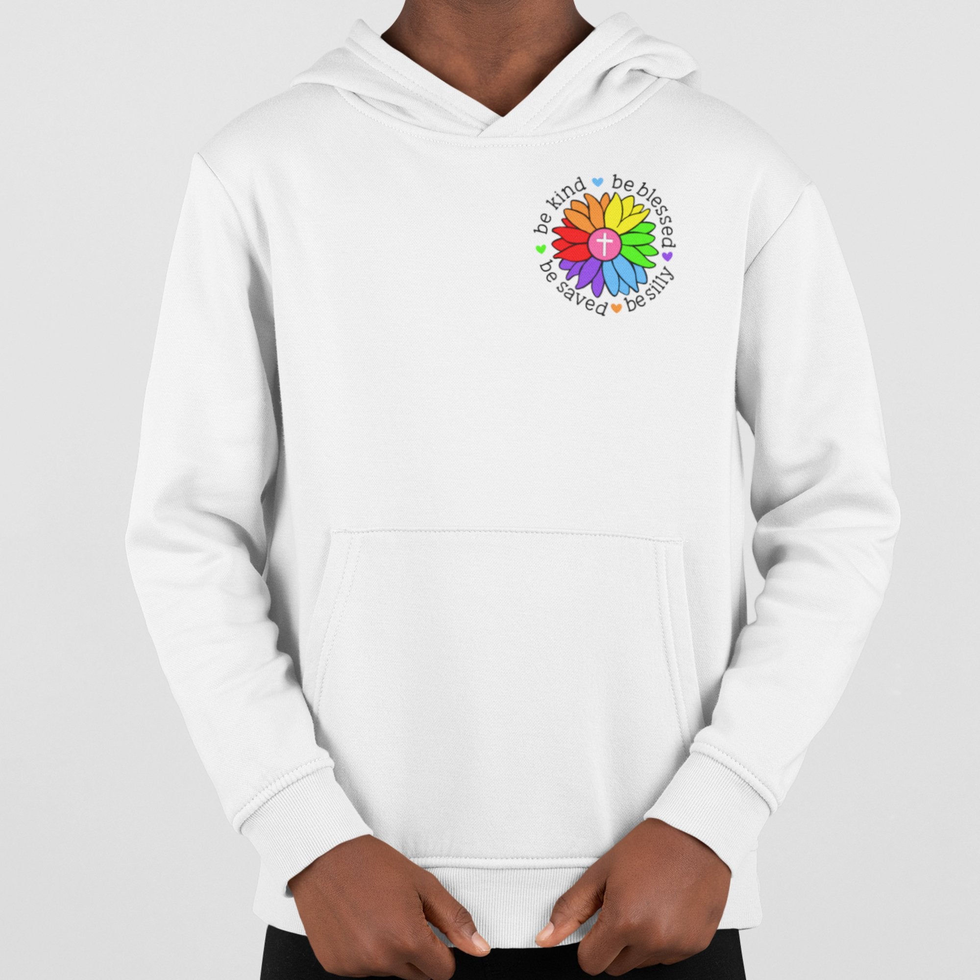 Be Kind Be Saved Be Silly Youth Hoodie - Jesus Passion Apparel