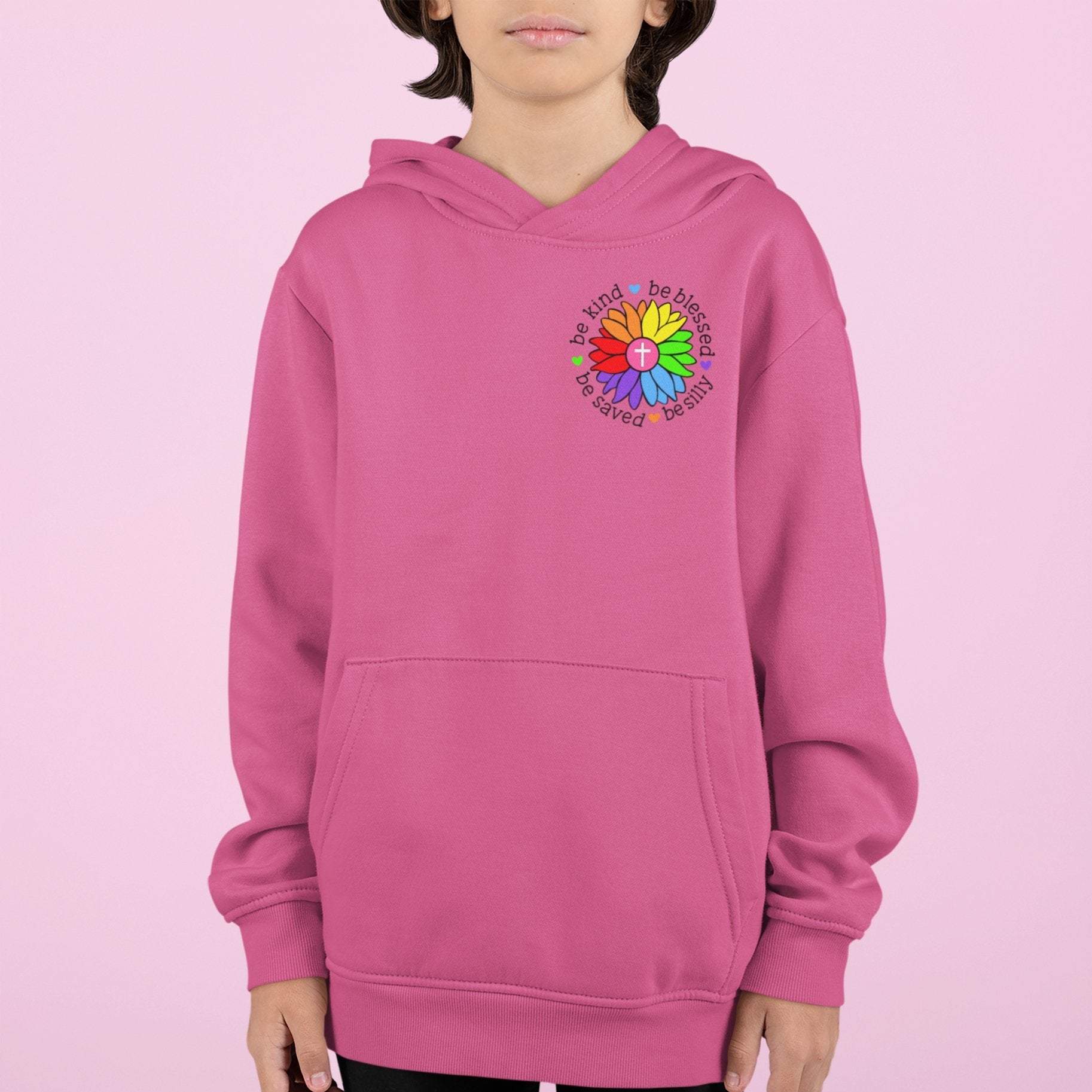 Be Kind Be Saved Be Silly Youth Hoodie - Jesus Passion Apparel