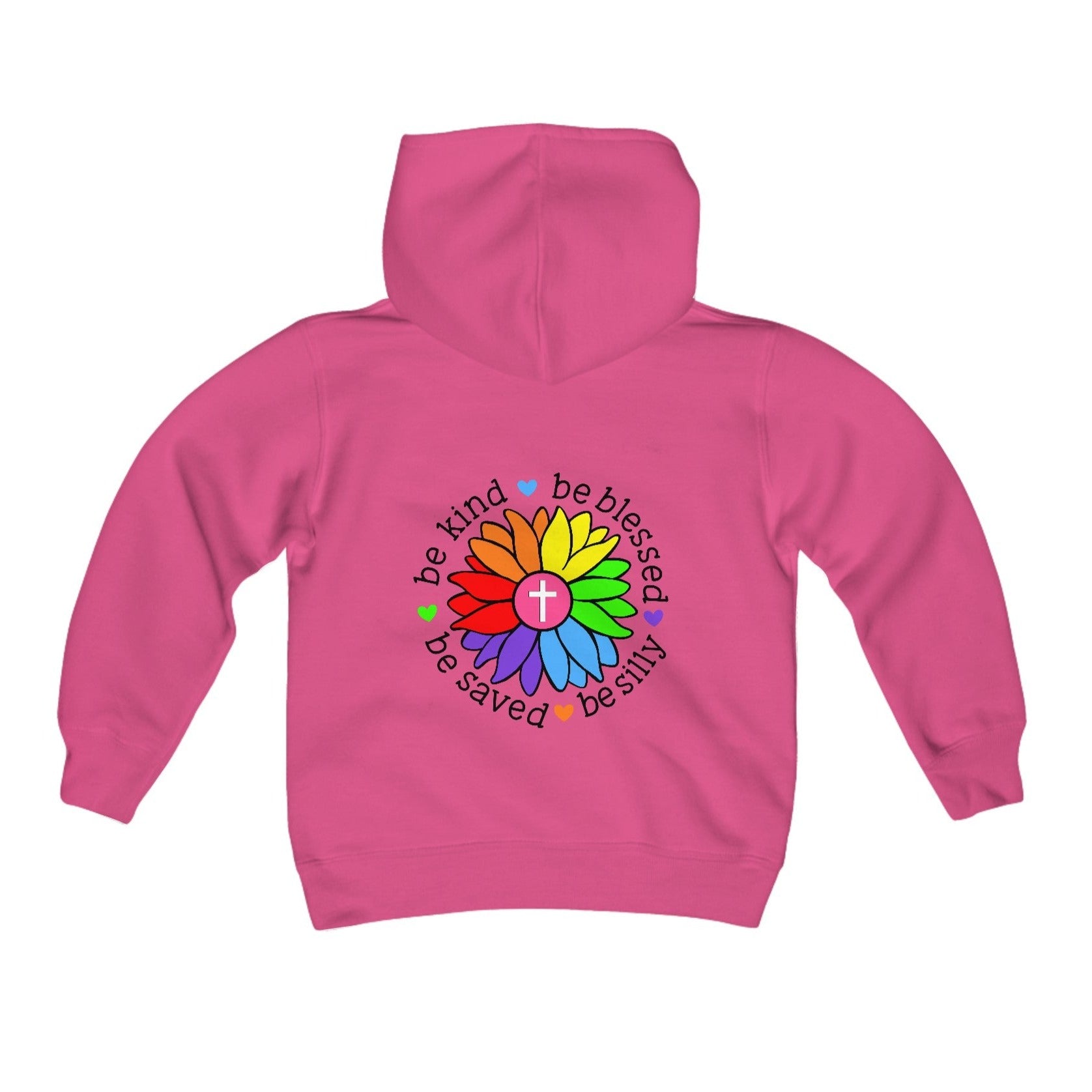 Be Kind Be Saved Be Silly Youth Hoodie - Jesus Passion Apparel