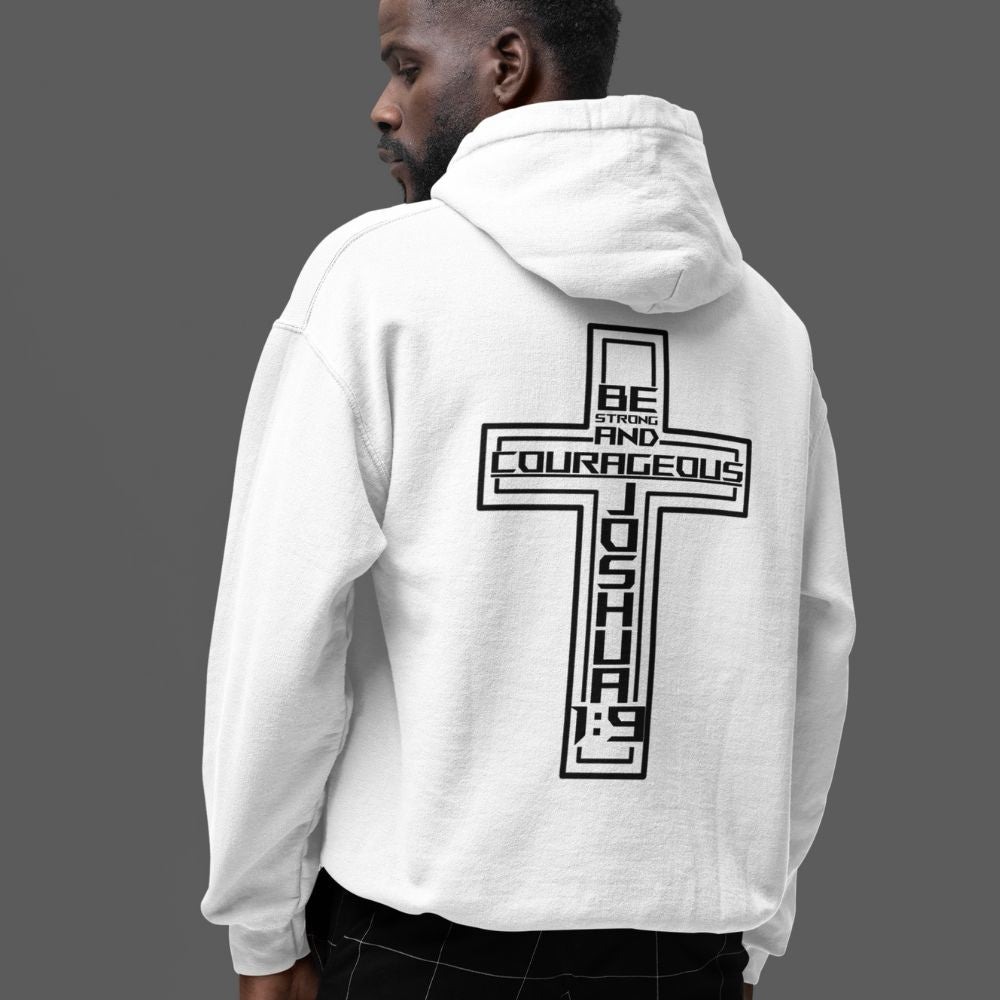 Be Strong and Courageous Men's Heavy Blend™ Hoodie - Jesus Passion Apparel