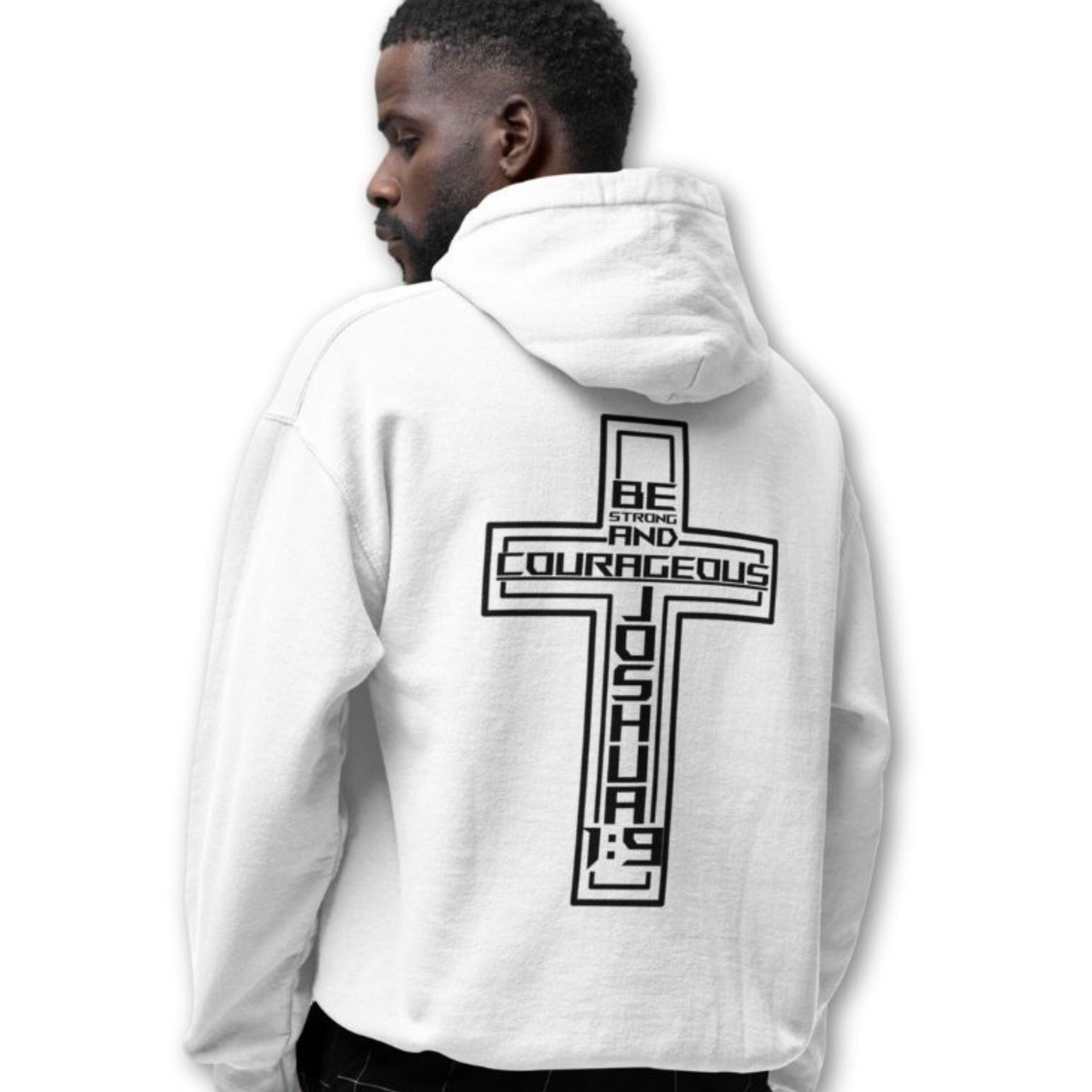 Be Strong and Courageous Men's Heavy Blend™ Hoodie - Jesus Passion Apparel