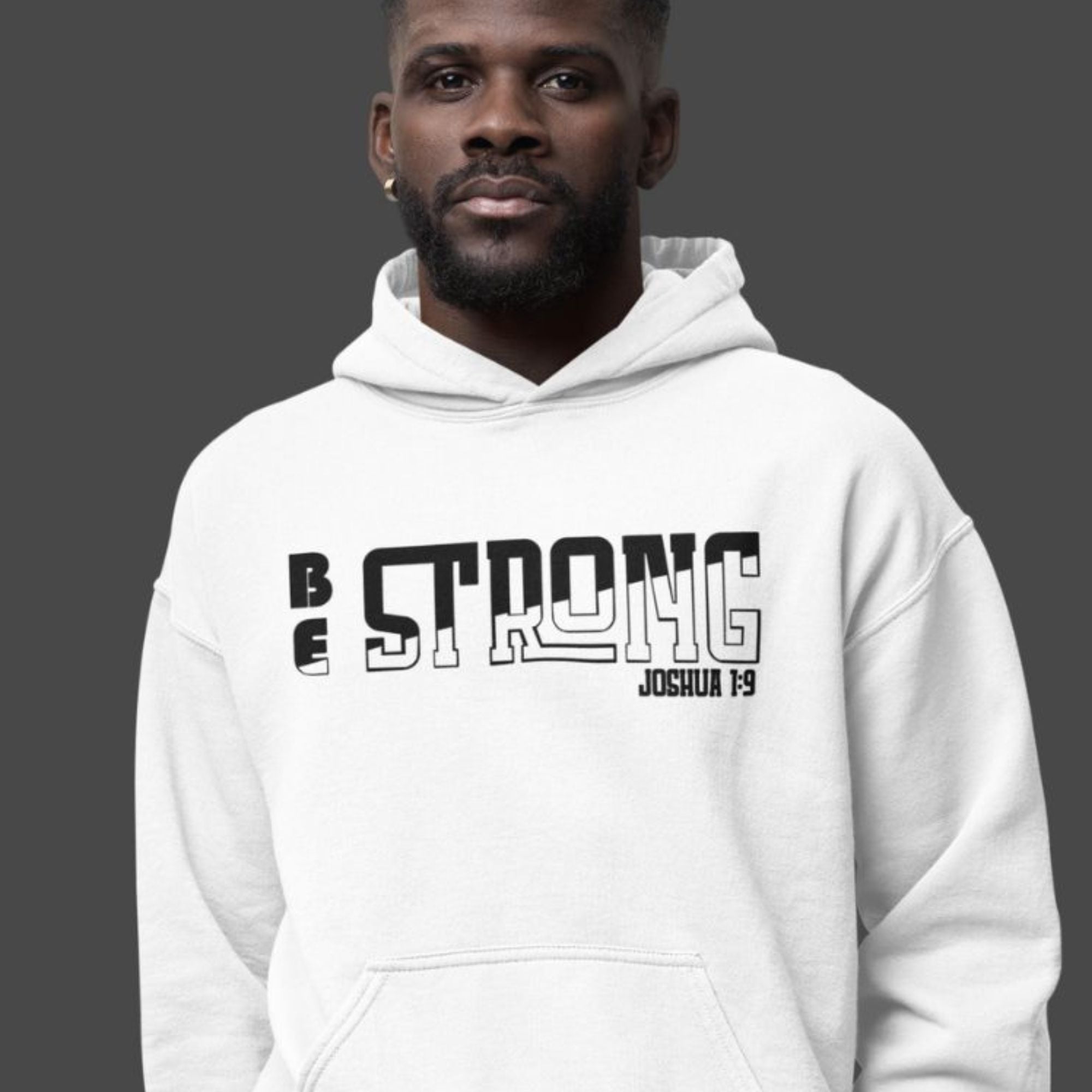 Be Strong and Courageous Men's Heavy Blend™ Hoodie - Jesus Passion Apparel