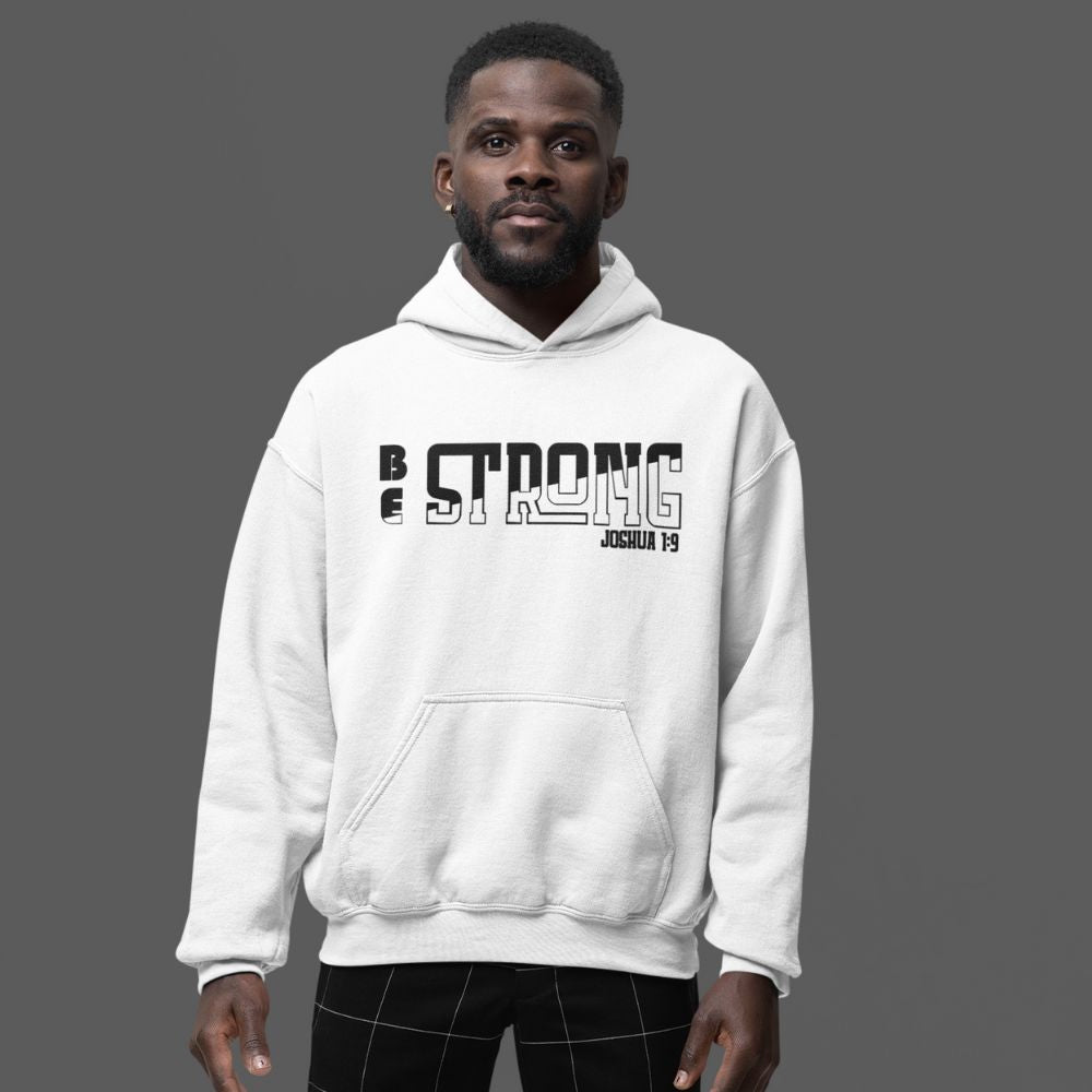 Be Strong and Courageous Men's Heavy Blend™ Hoodie - Jesus Passion Apparel