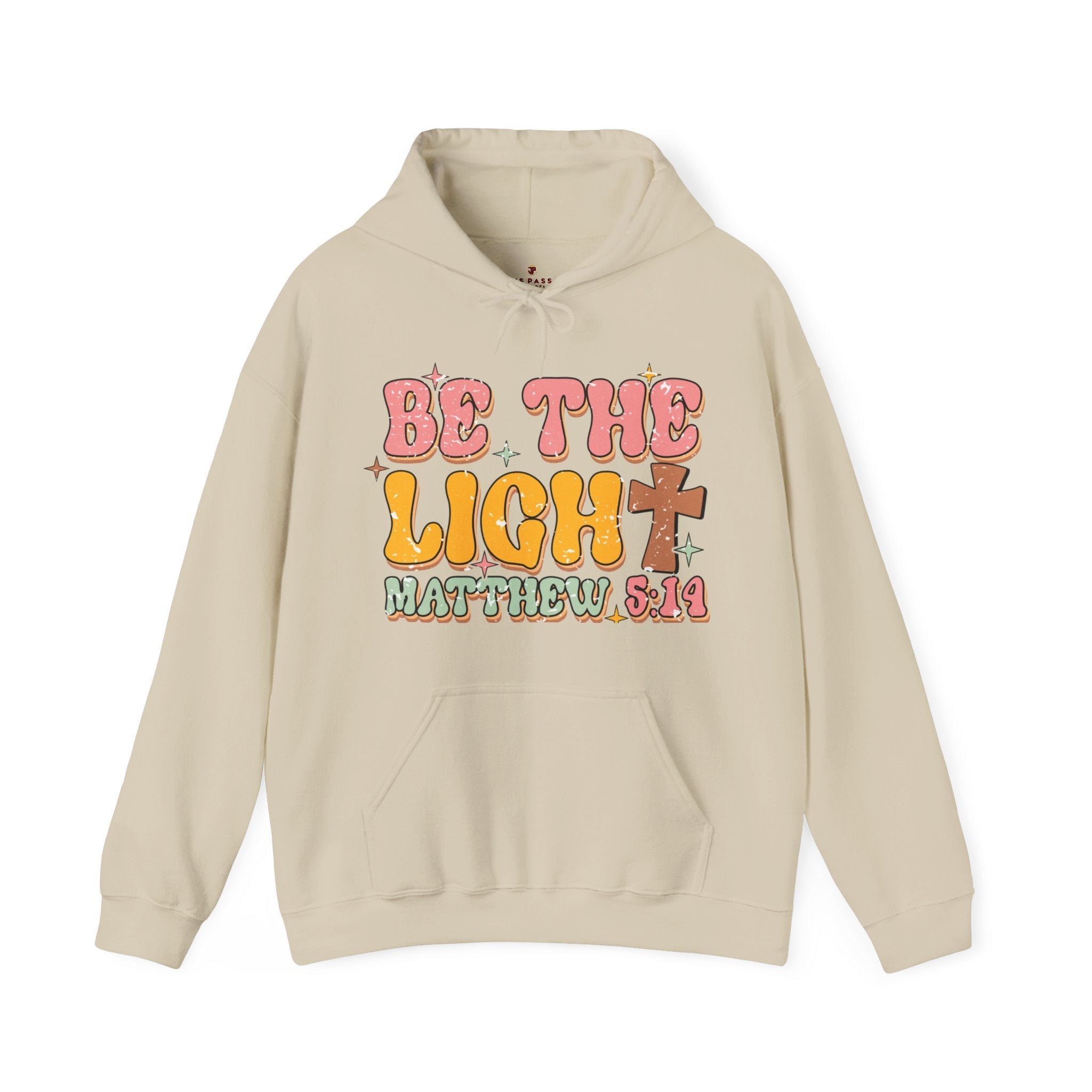 Be the Light Matthew 5:14 Retro - Inspired Unisex - Fit Hoodie - Jesus Passion Apparel