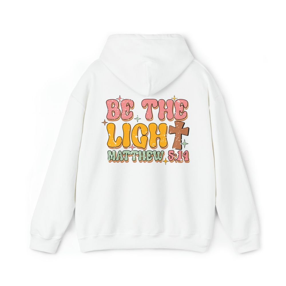 Be the Light Matthew 5:14 Retro - Inspired Unisex - Fit Hoodie - Jesus Passion Apparel