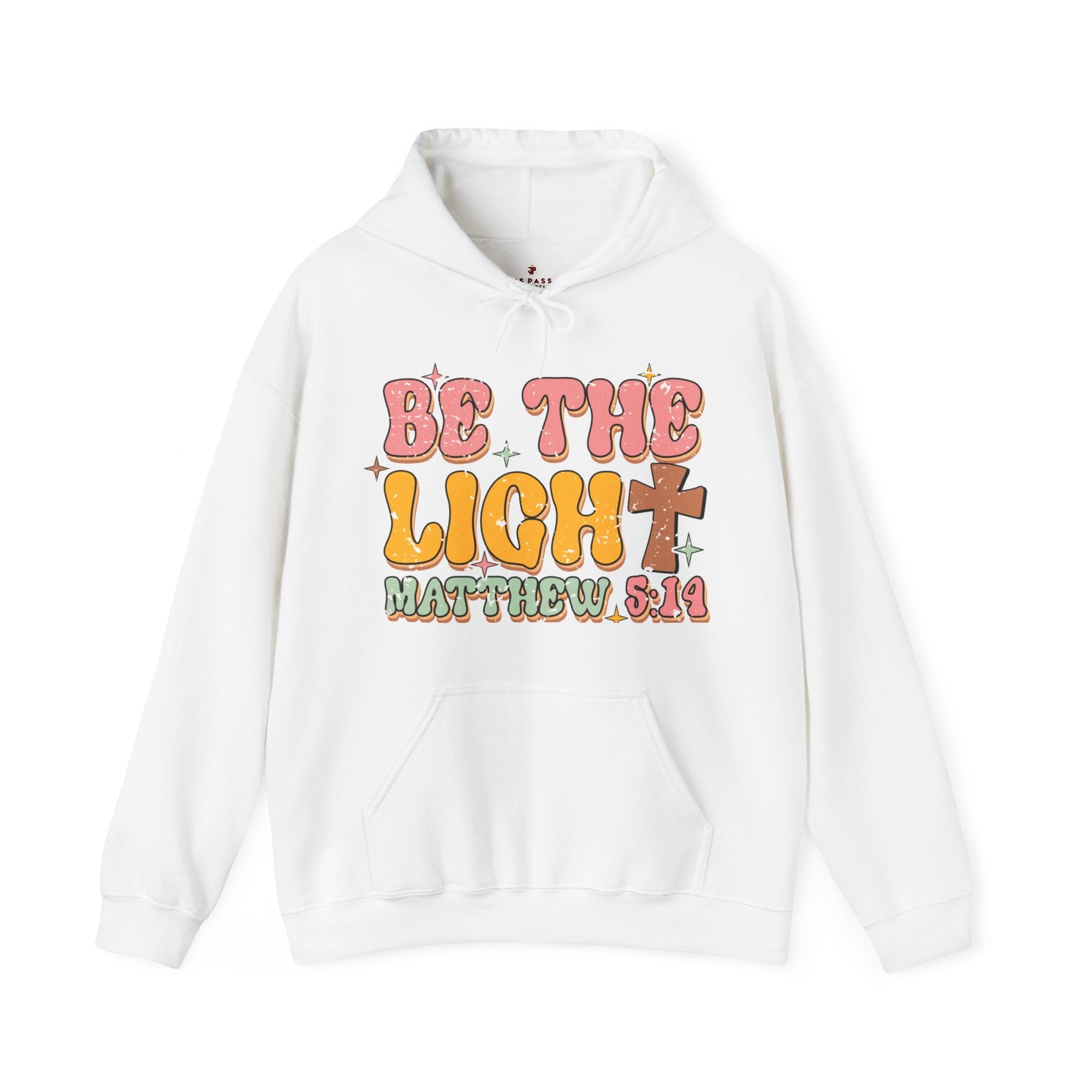 Be the Light Matthew 5:14 Retro - Inspired Unisex - Fit Hoodie - Jesus Passion Apparel