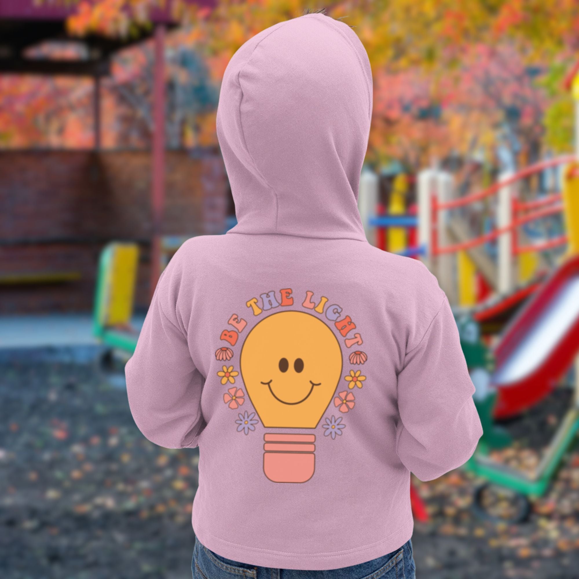 Be The Light Toddler Jacket Full - Zip Fleece - Design on Back Only - Jesus Passion Apparel