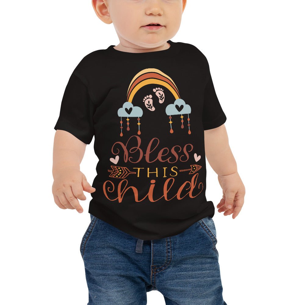 Bless This Child Boho Rainbow Charms Young Toddler Jersey Tee - Jesus Passion Apparel