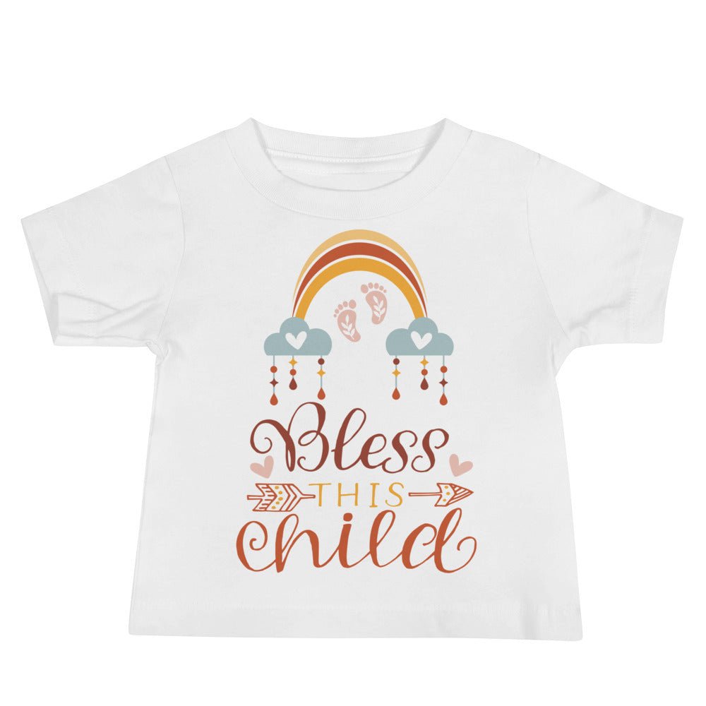 Bless This Child Boho Rainbow Charms Young Toddler Jersey Tee - Jesus Passion Apparel