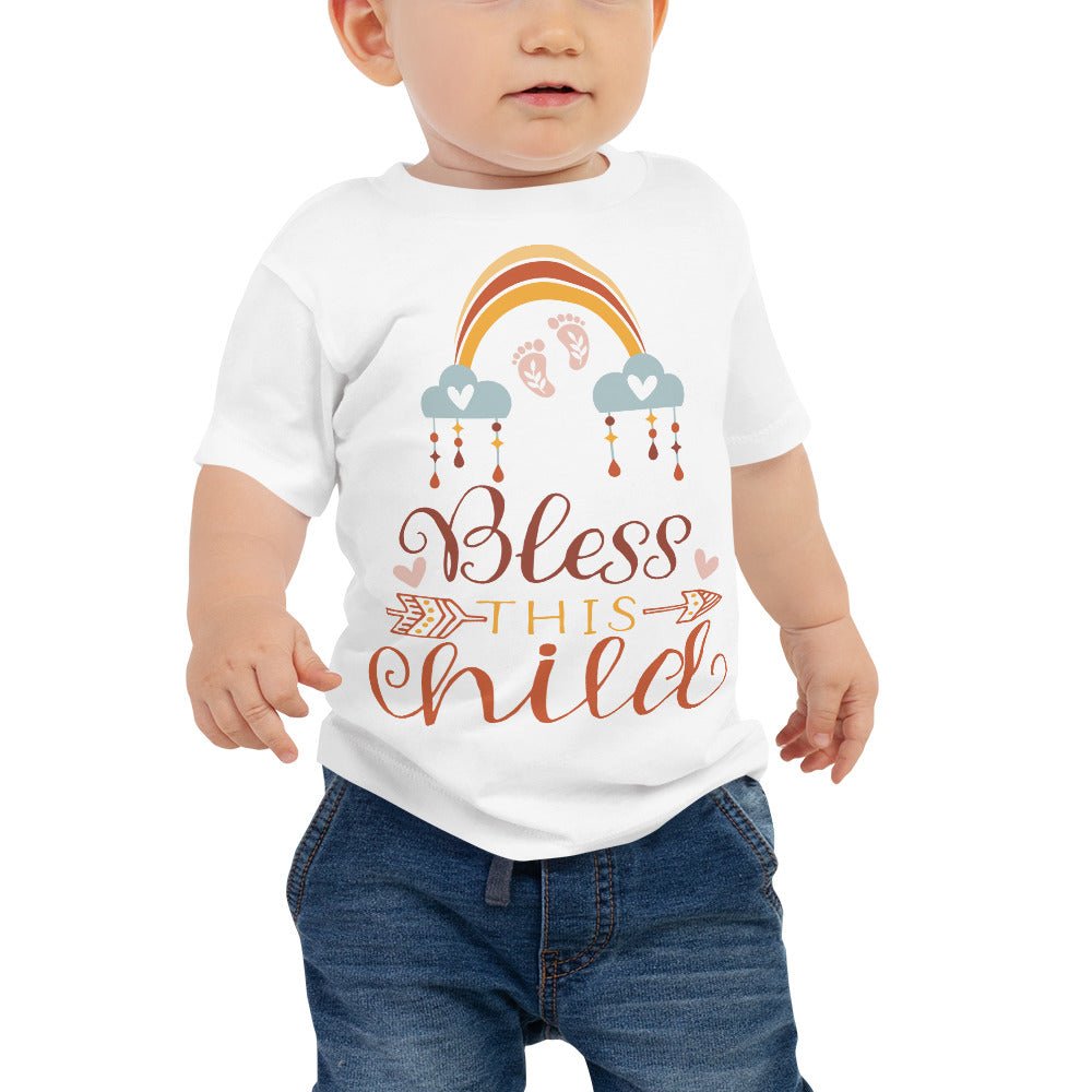 Bless This Child Boho Rainbow Charms Young Toddler Jersey Tee - Jesus Passion Apparel