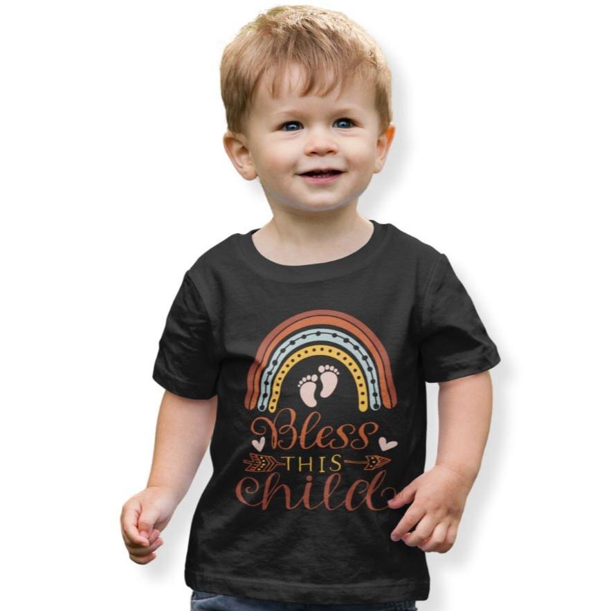 Bless This Child Boho Rainbow Charms Young Toddler Jersey Tee - Jesus Passion Apparel