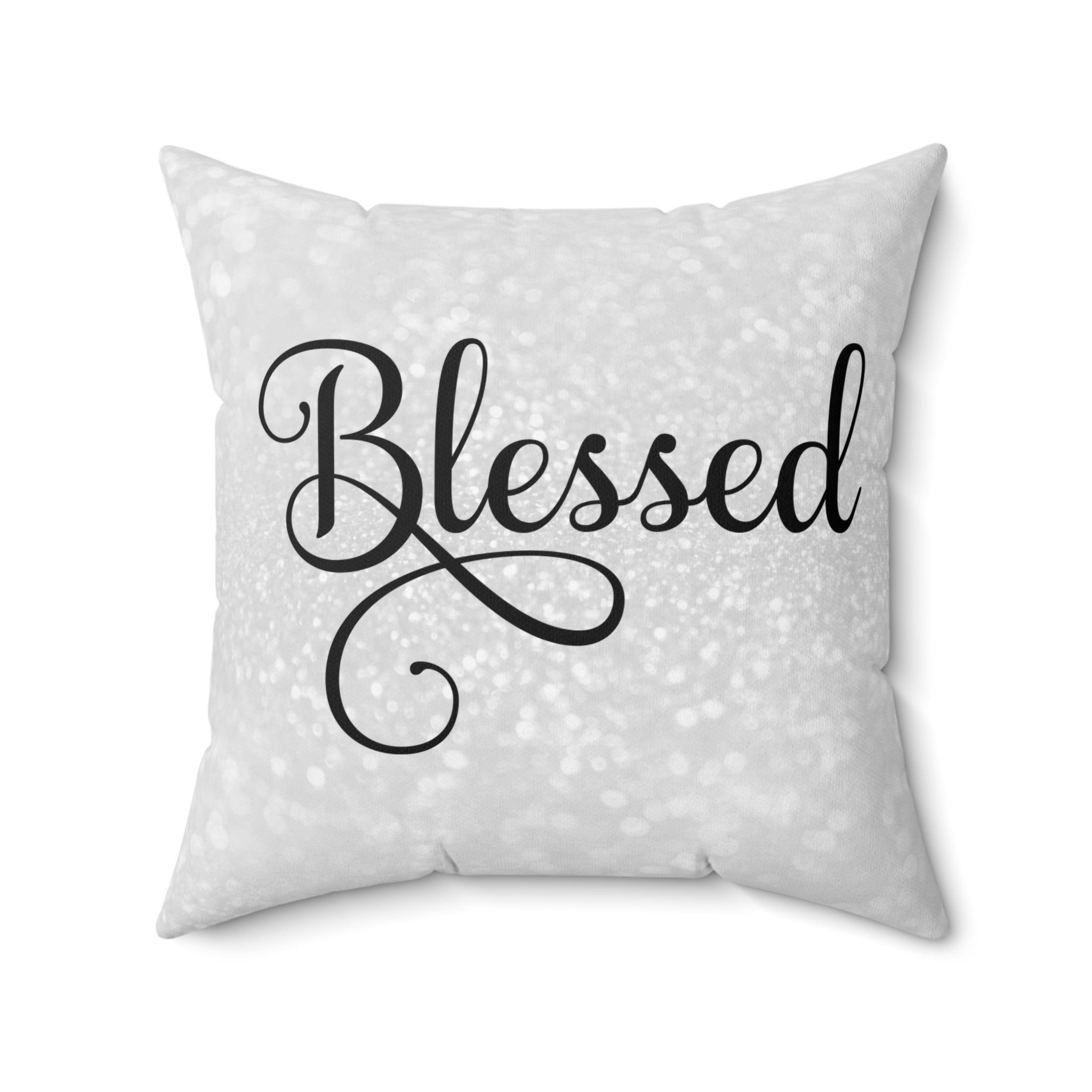 Blessed on Graceful Square Pillows - Jesus Passion Apparel