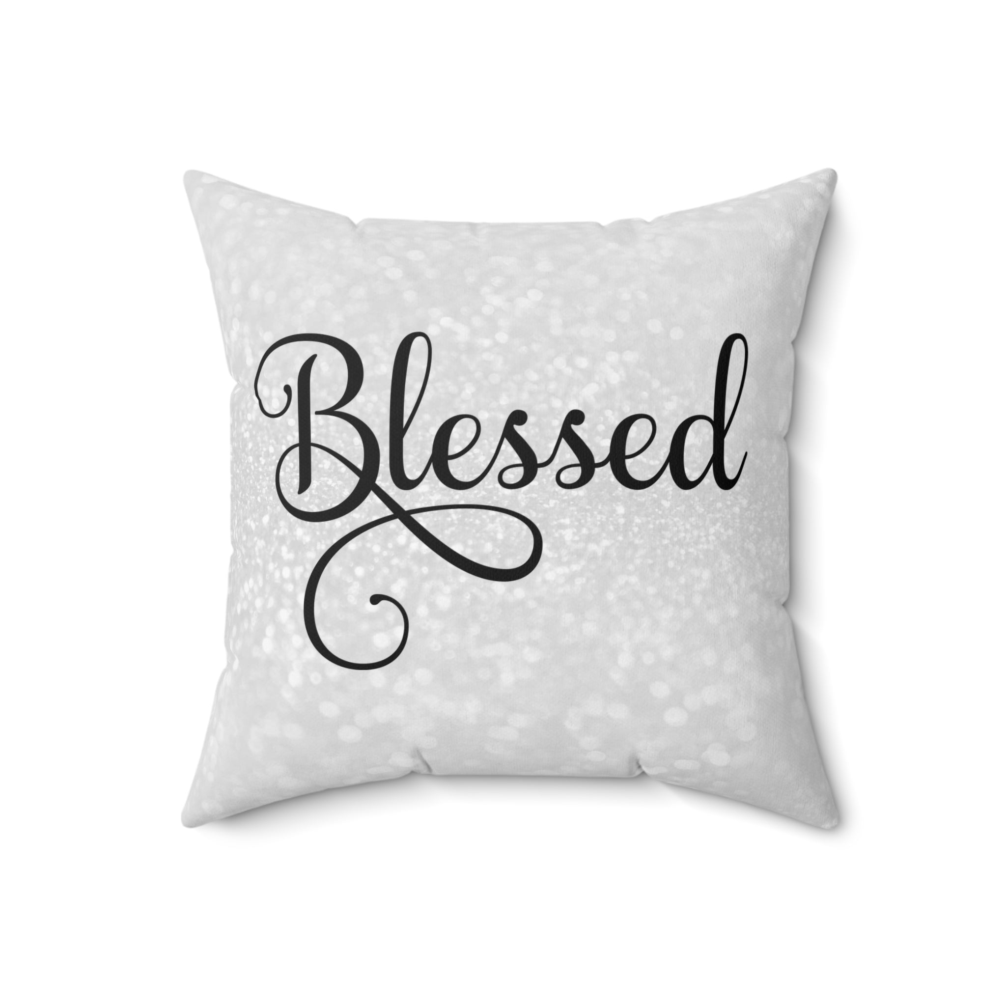 Blessed on Graceful Square Pillows - Jesus Passion Apparel