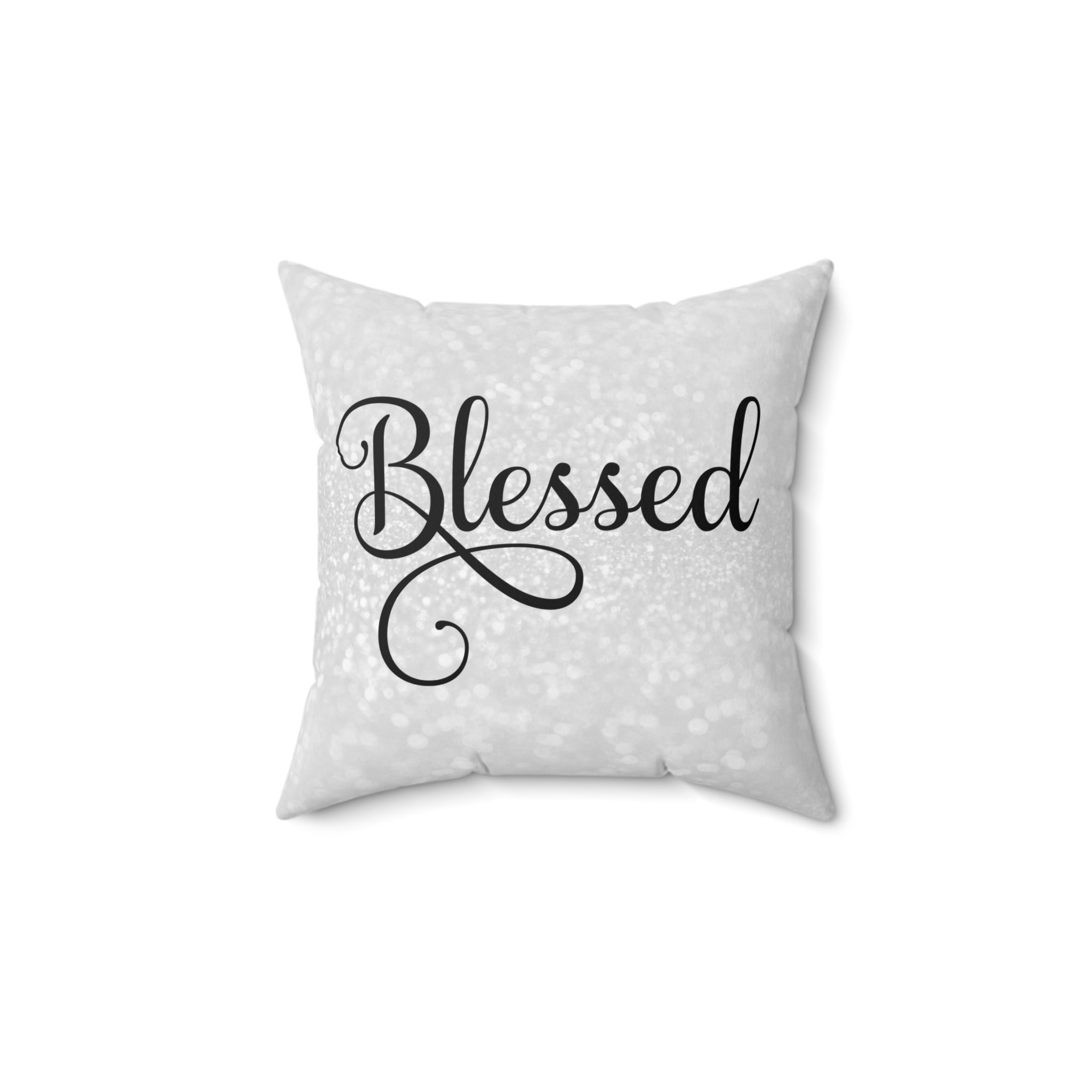 Blessed on Graceful Square Pillows - Jesus Passion Apparel