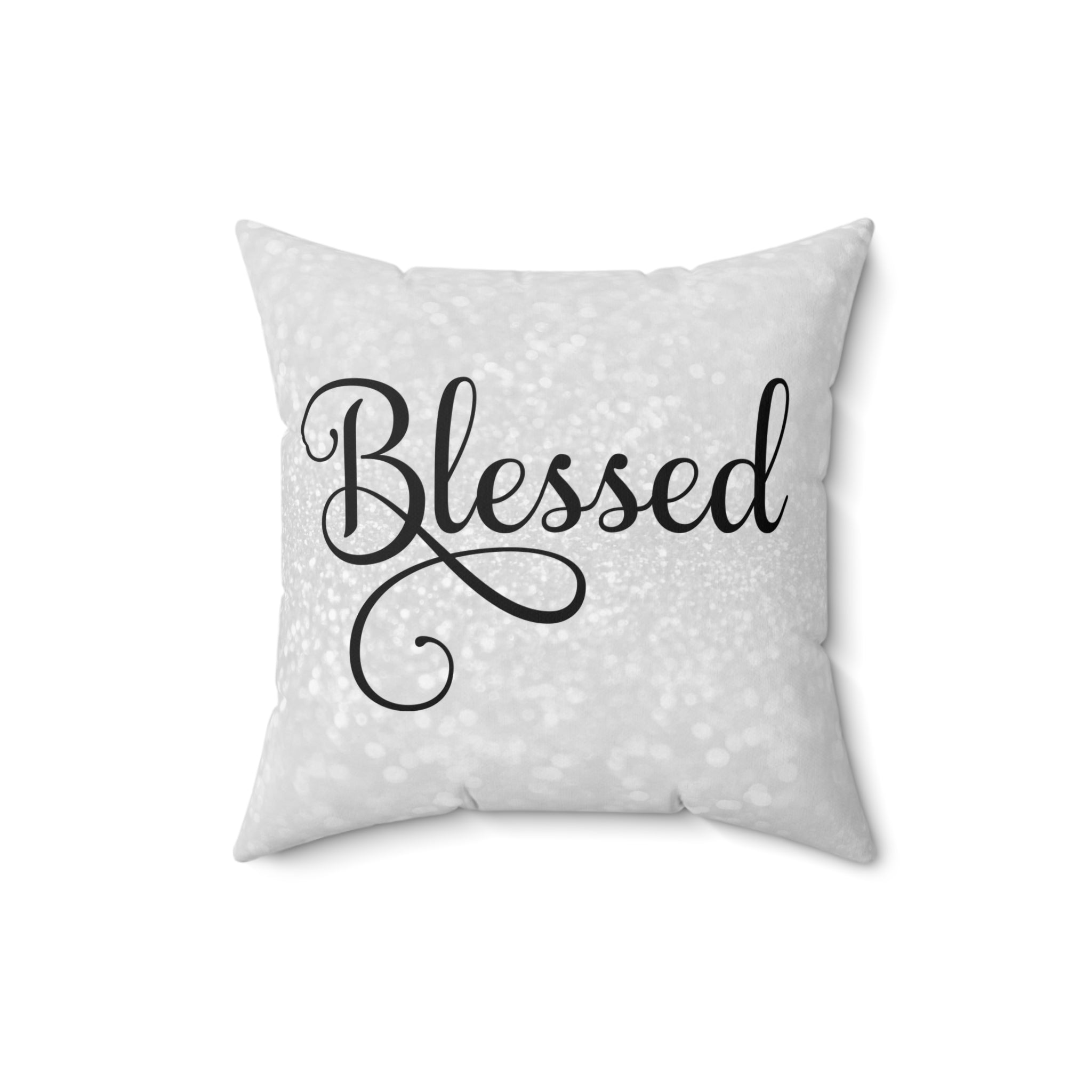 Blessed on Graceful Square Pillows - Jesus Passion Apparel