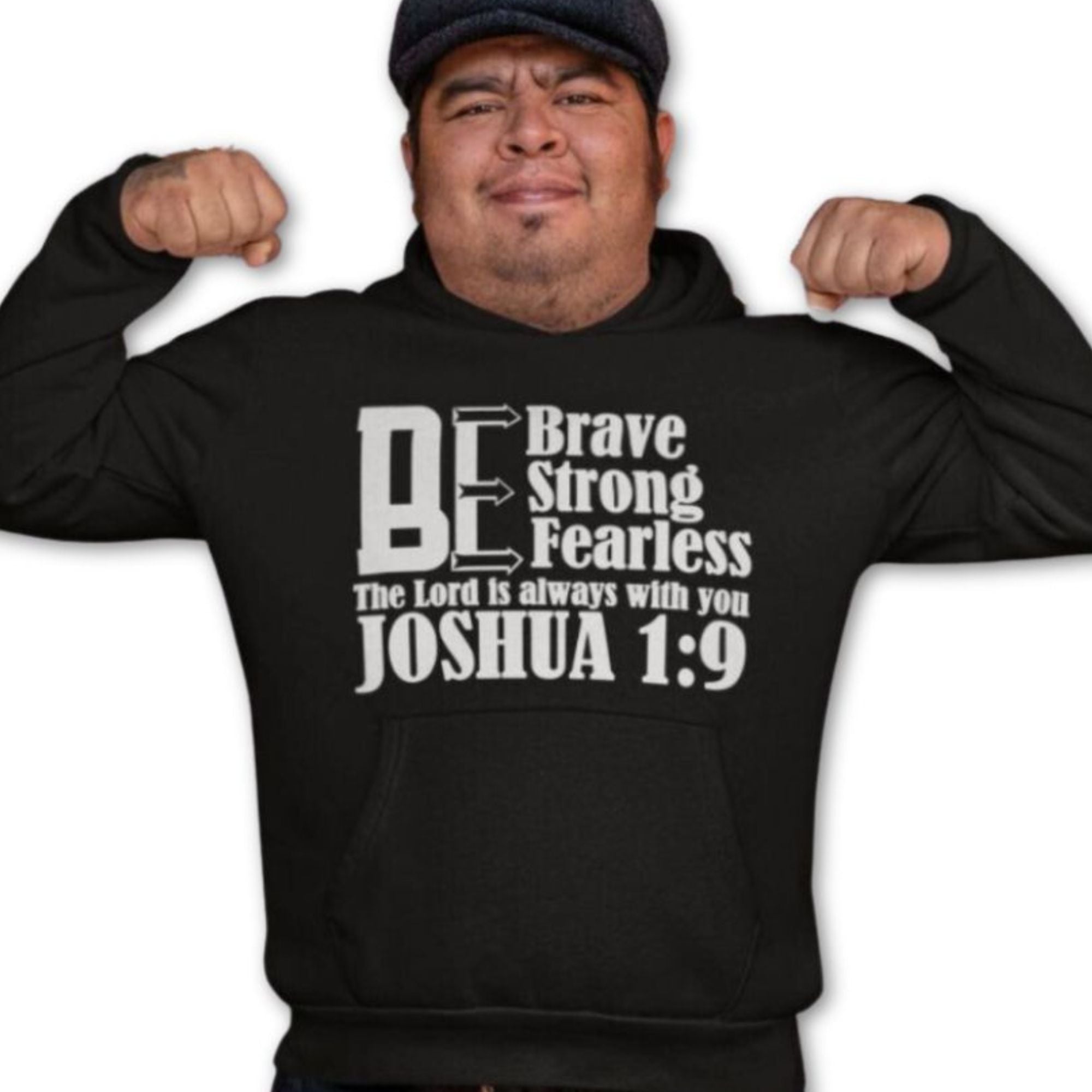 Brave Strong and Fearless Men's Heavy Blend™ Hoodie - Jesus Passion Apparel