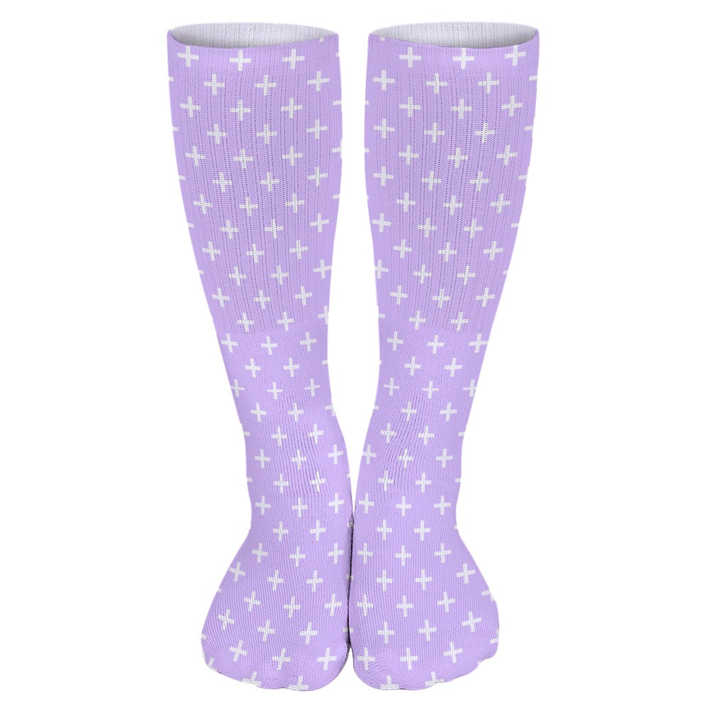 Holy Cross Inspirational Sky Blue Breathable Stockings (Pack of 5 - Same Pattern) Size: ONE SIZE Color: Lavender Jesus Passion Apparel