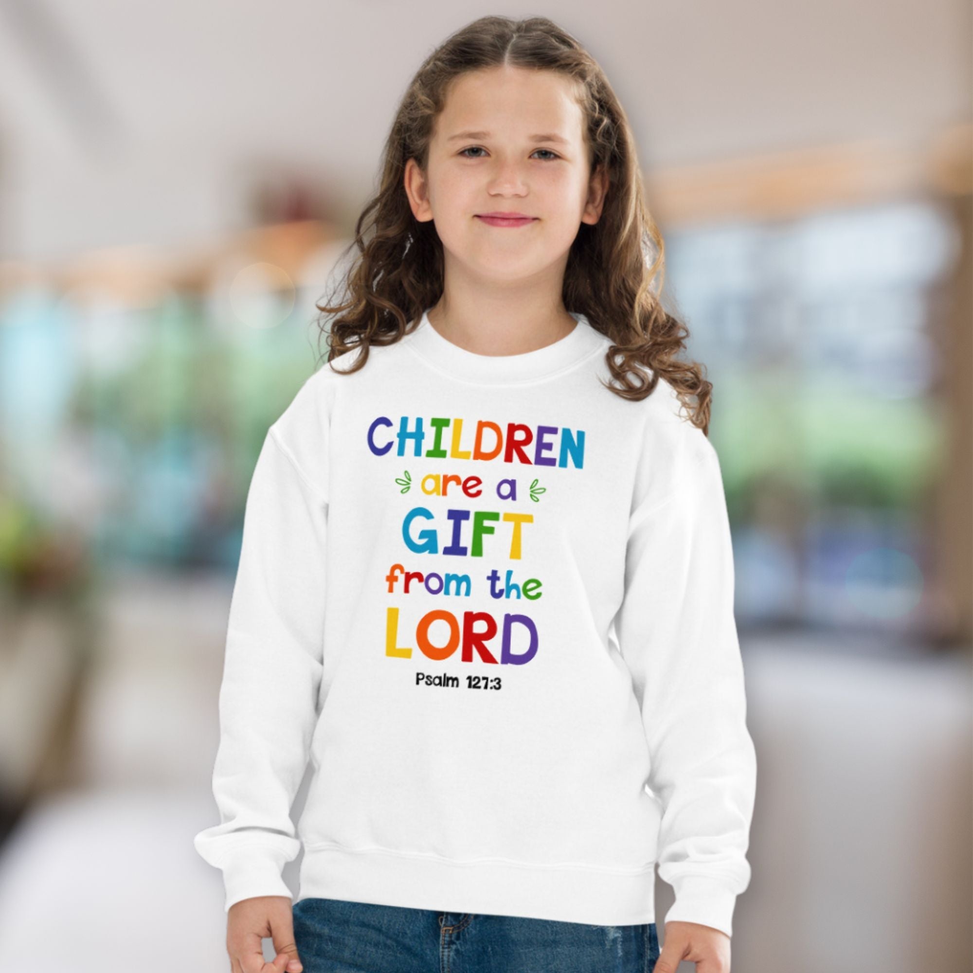 Children are a Gift Youth Crewneck Sweatshirt - Jesus Passion Apparel