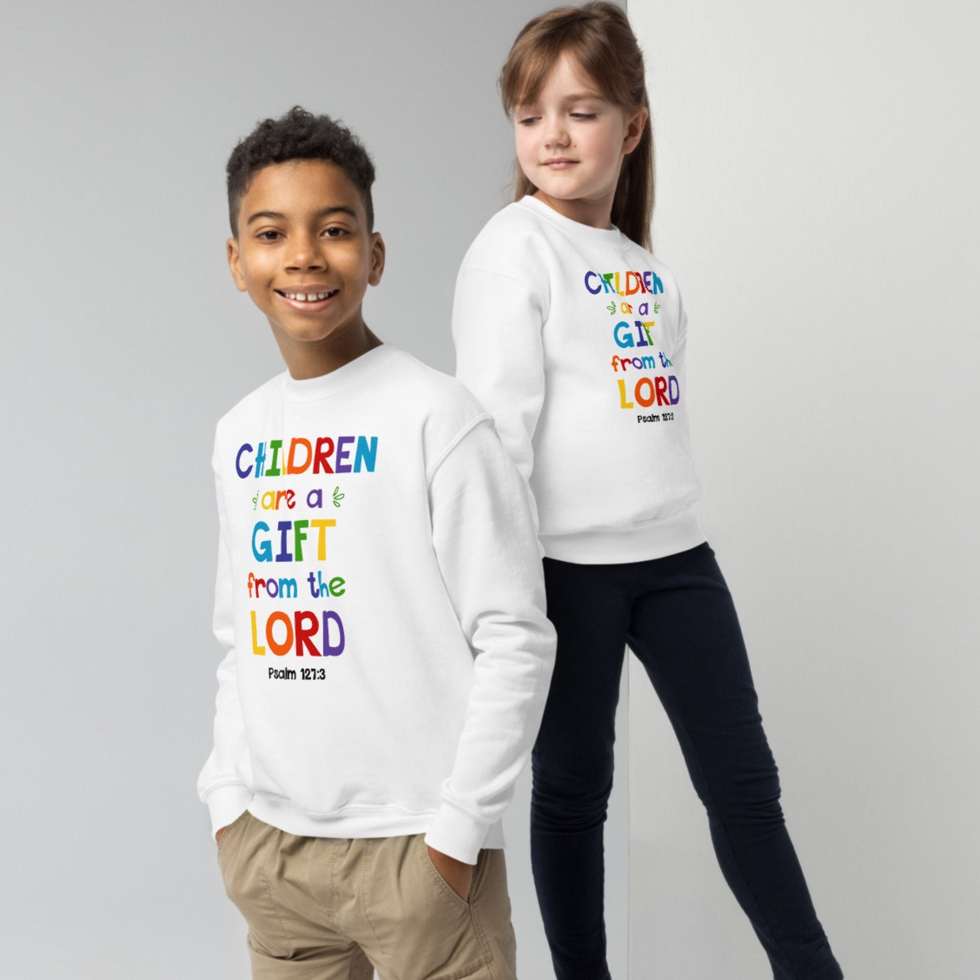 Children are a Gift Youth Crewneck Sweatshirt - Jesus Passion Apparel