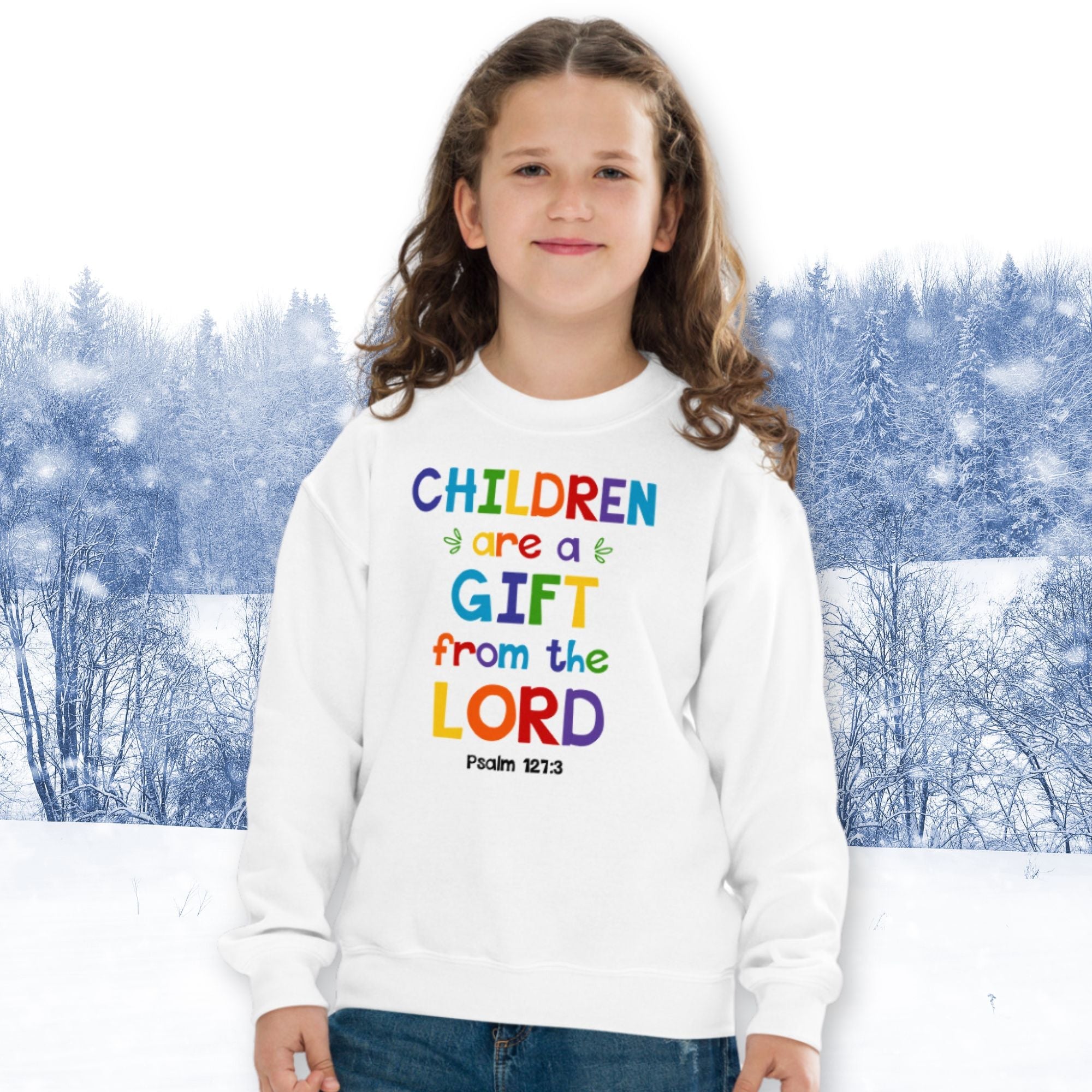 Children are a Gift Youth Crewneck Sweatshirt - Jesus Passion Apparel