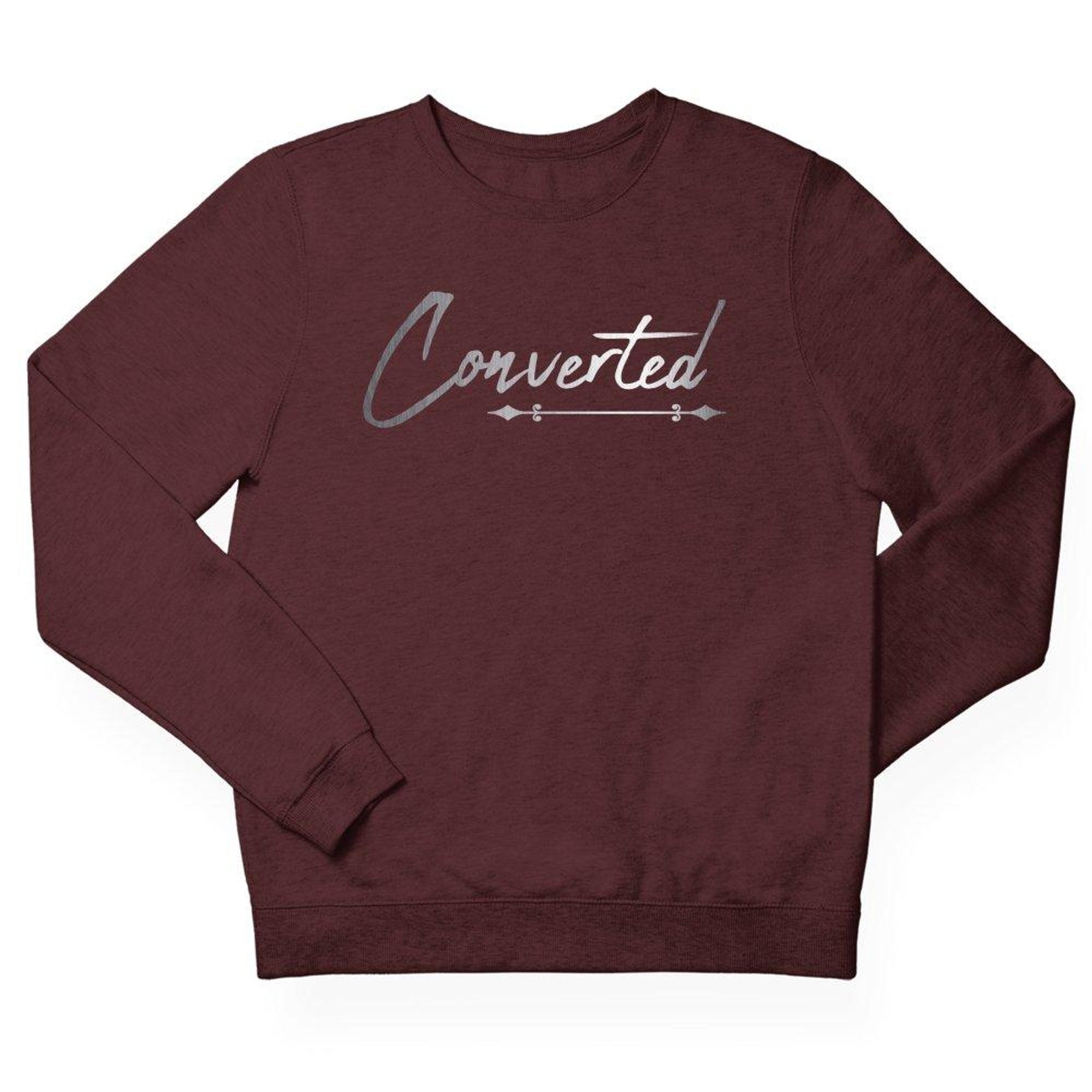 Converted Men's Fleece Unisex - Fit Sweatshirt - Jesus Passion Apparel