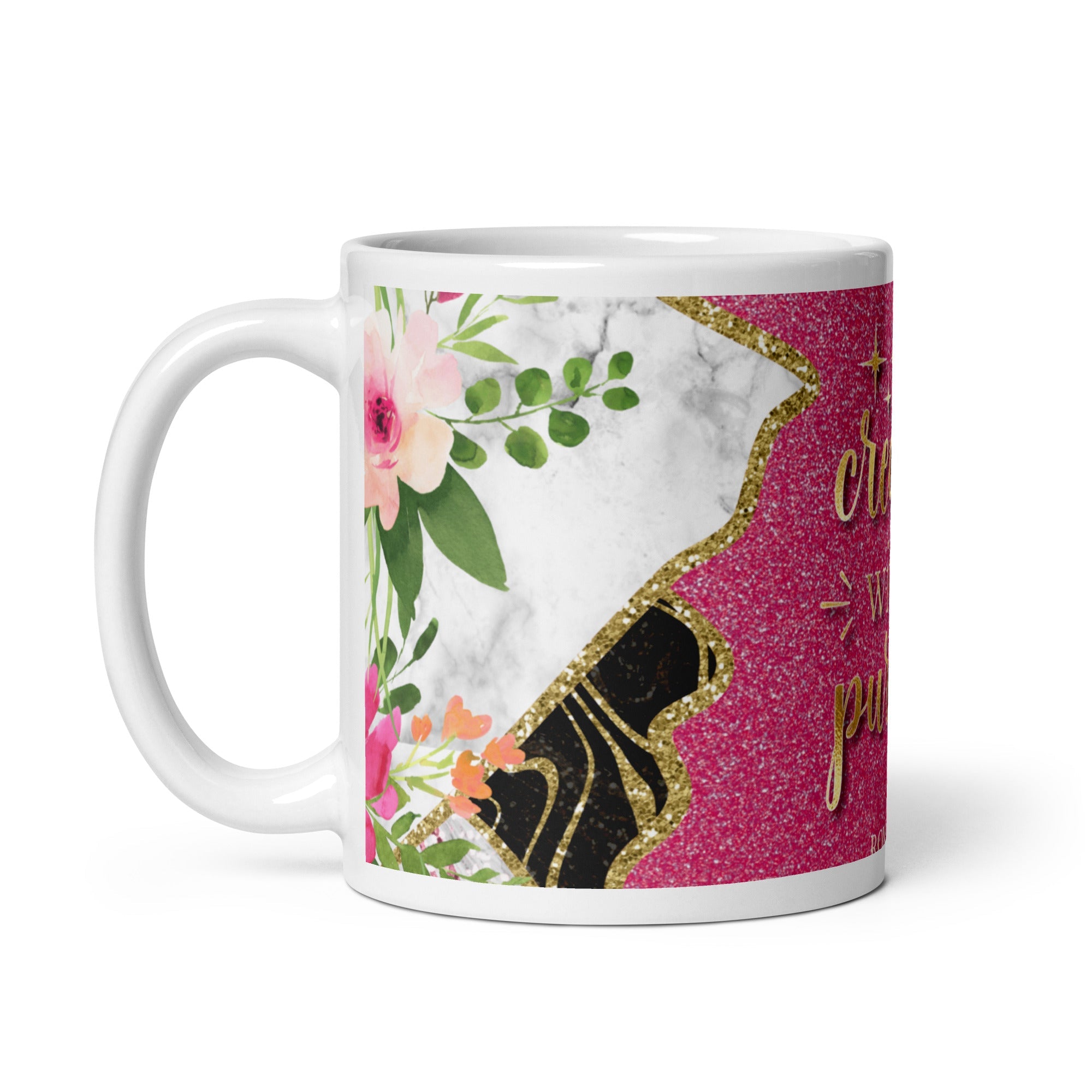 Created With a Purpose White Glossy Mug - Jesus Passion Apparel