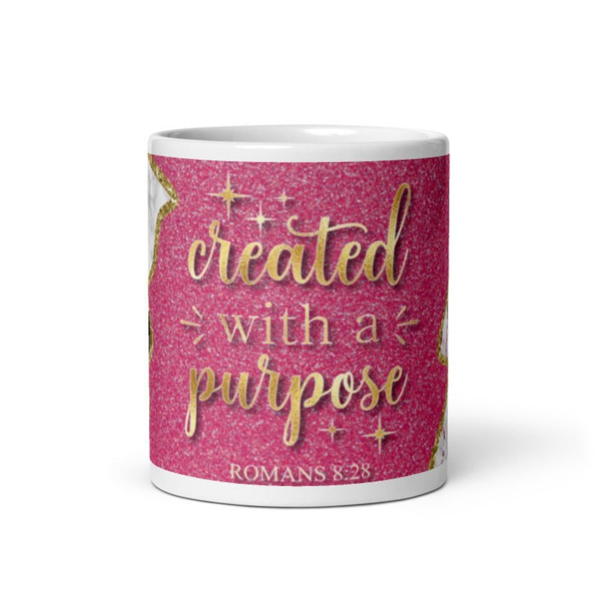 Created With a Purpose White Glossy Mug - Jesus Passion Apparel