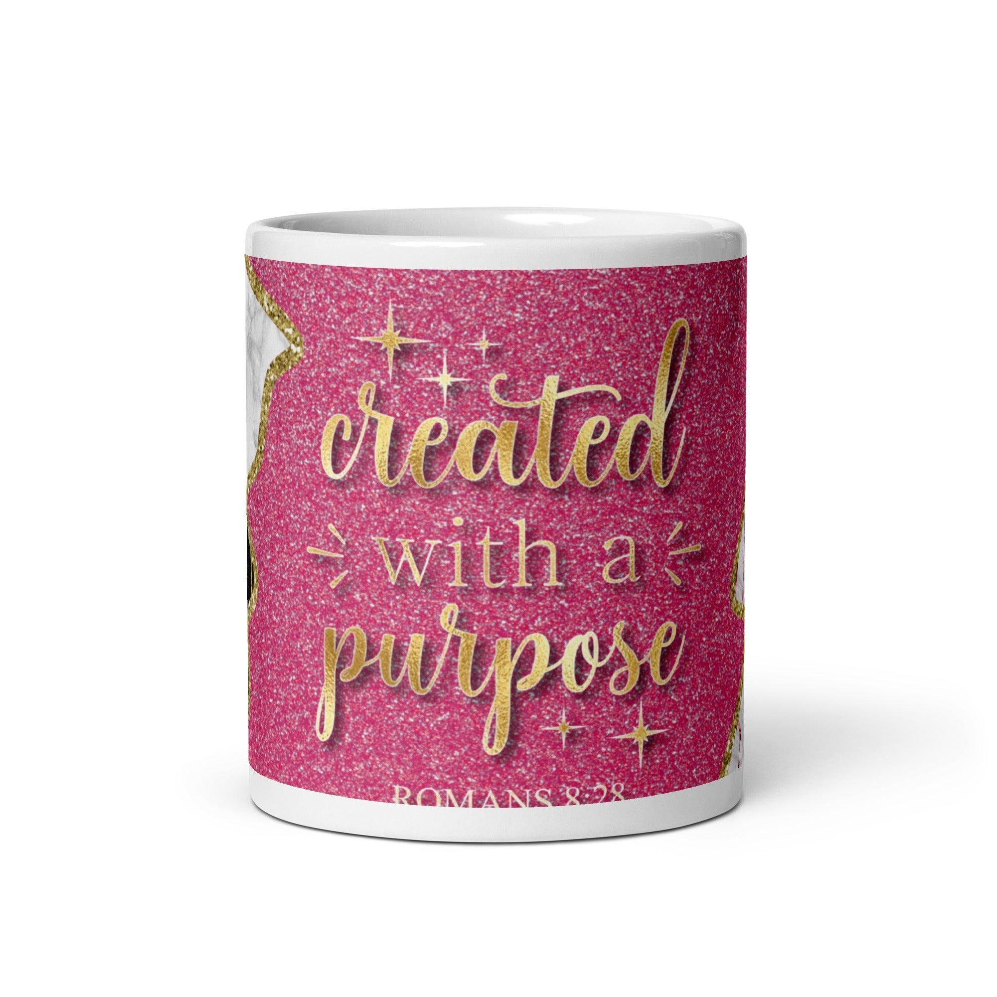 Created With a Purpose White Glossy Mug - Jesus Passion Apparel