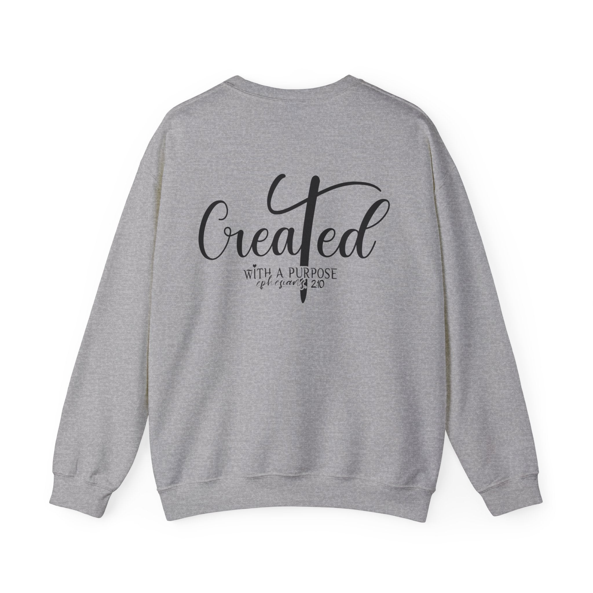 Created With a Purpose Women's Fleece Sweatshirt - Jesus Passion Apparel