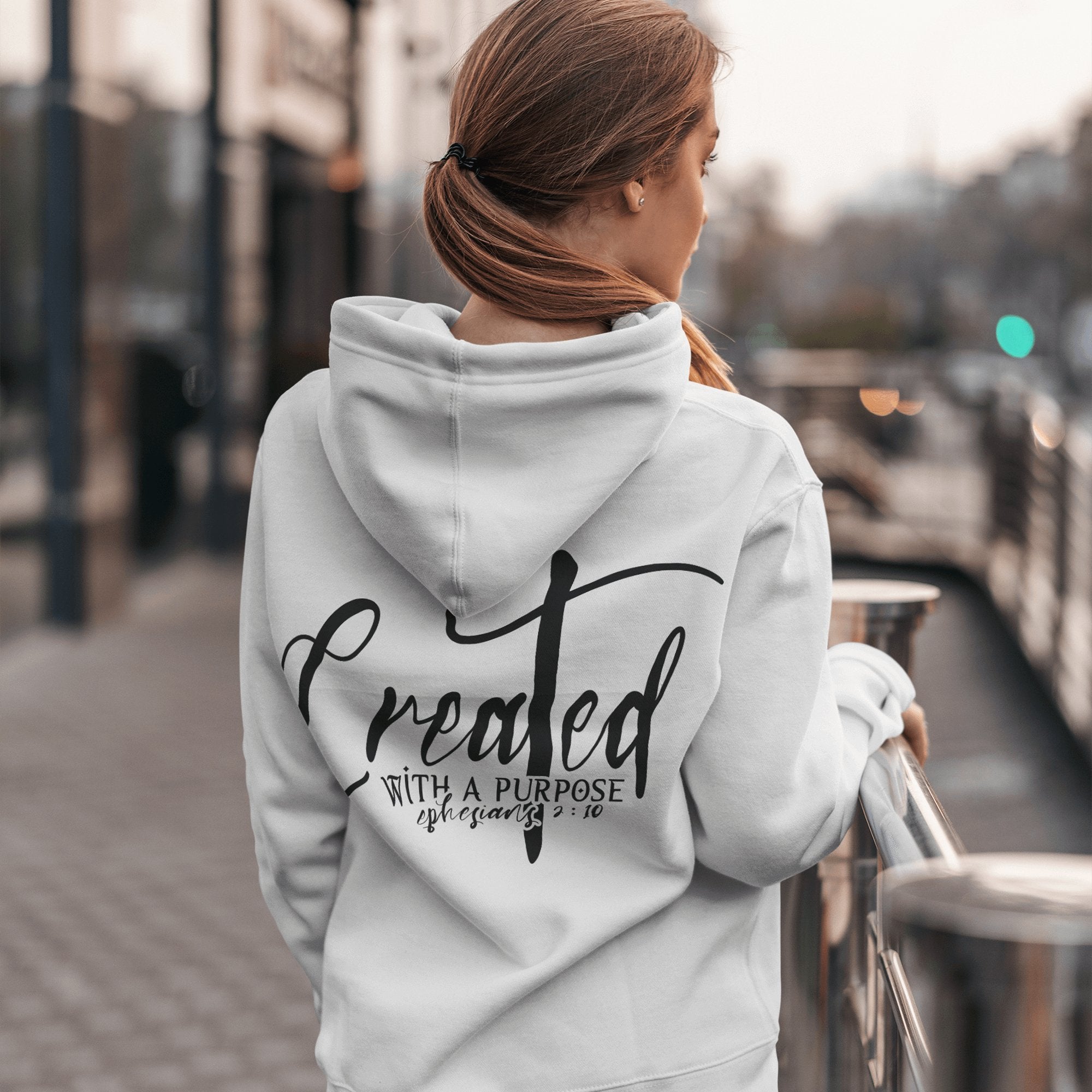 Created With A Purpose Women's Unisex - Fit Hoodie - Jesus Passion Apparel