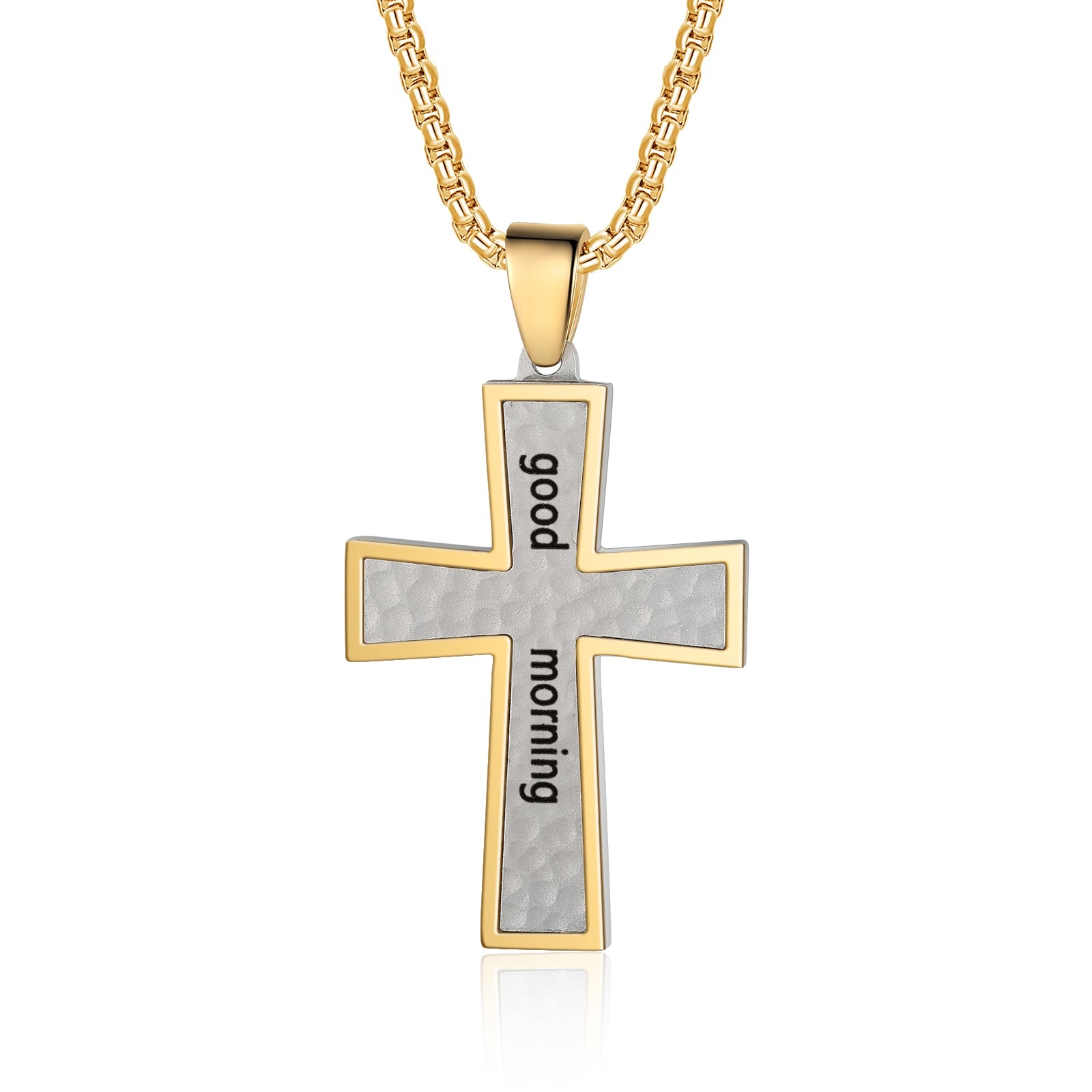 Custom Name Cross Men Necklace - Jesus Passion Apparel