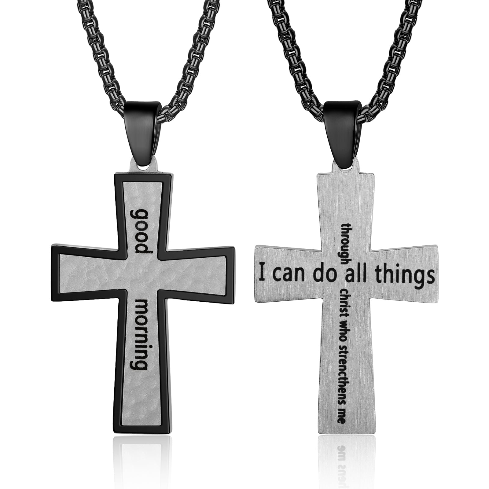 Custom Name Cross Men Necklace - Jesus Passion Apparel