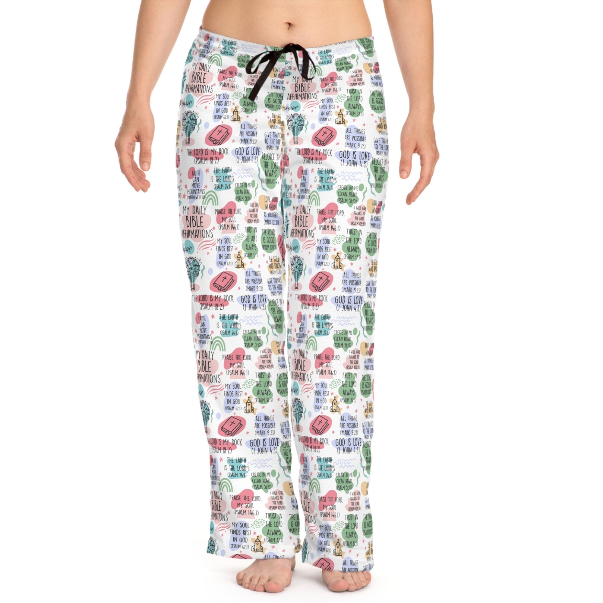 Daily Bible Affirmations Women's Lounge / Pajama Pants - Jesus Passion Apparel