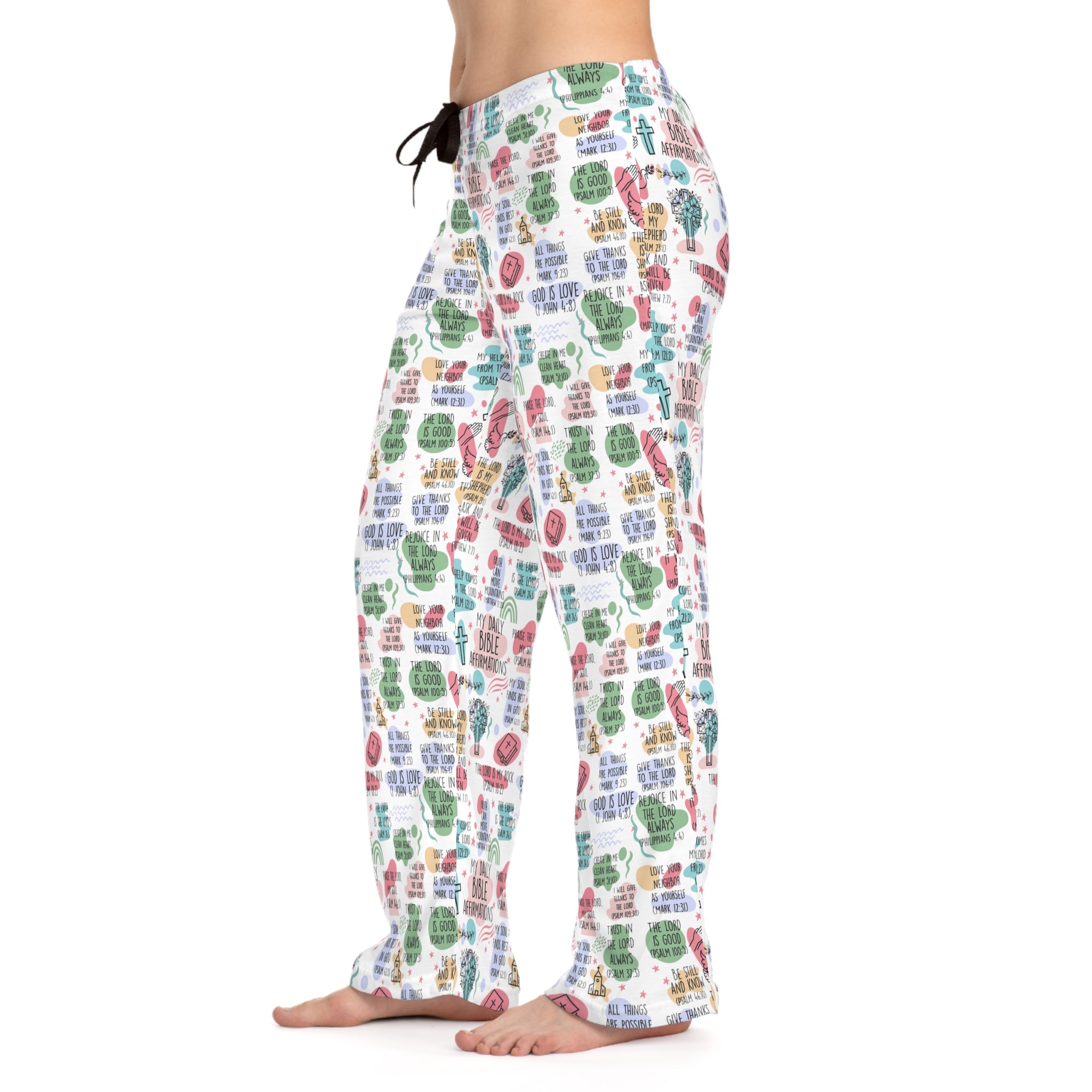 Daily Bible Affirmations Women's Lounge / Pajama Pants - Jesus Passion Apparel