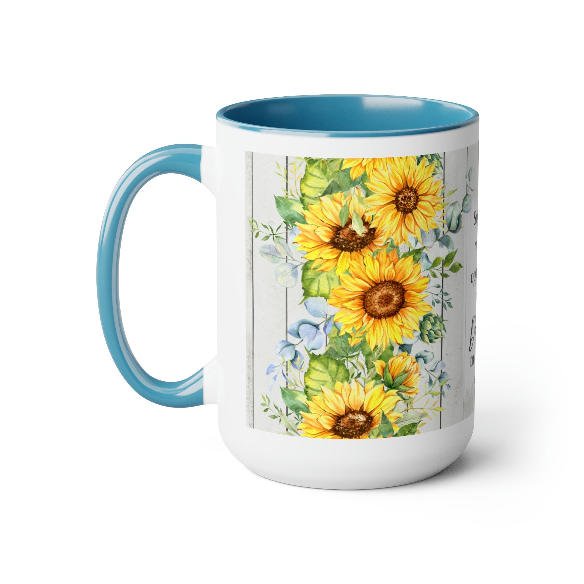 Do Good to Everyone - Galatian 6:10 Blue and White Two - Tone Coffee Mug, 15oz - Jesus Passion Apparel