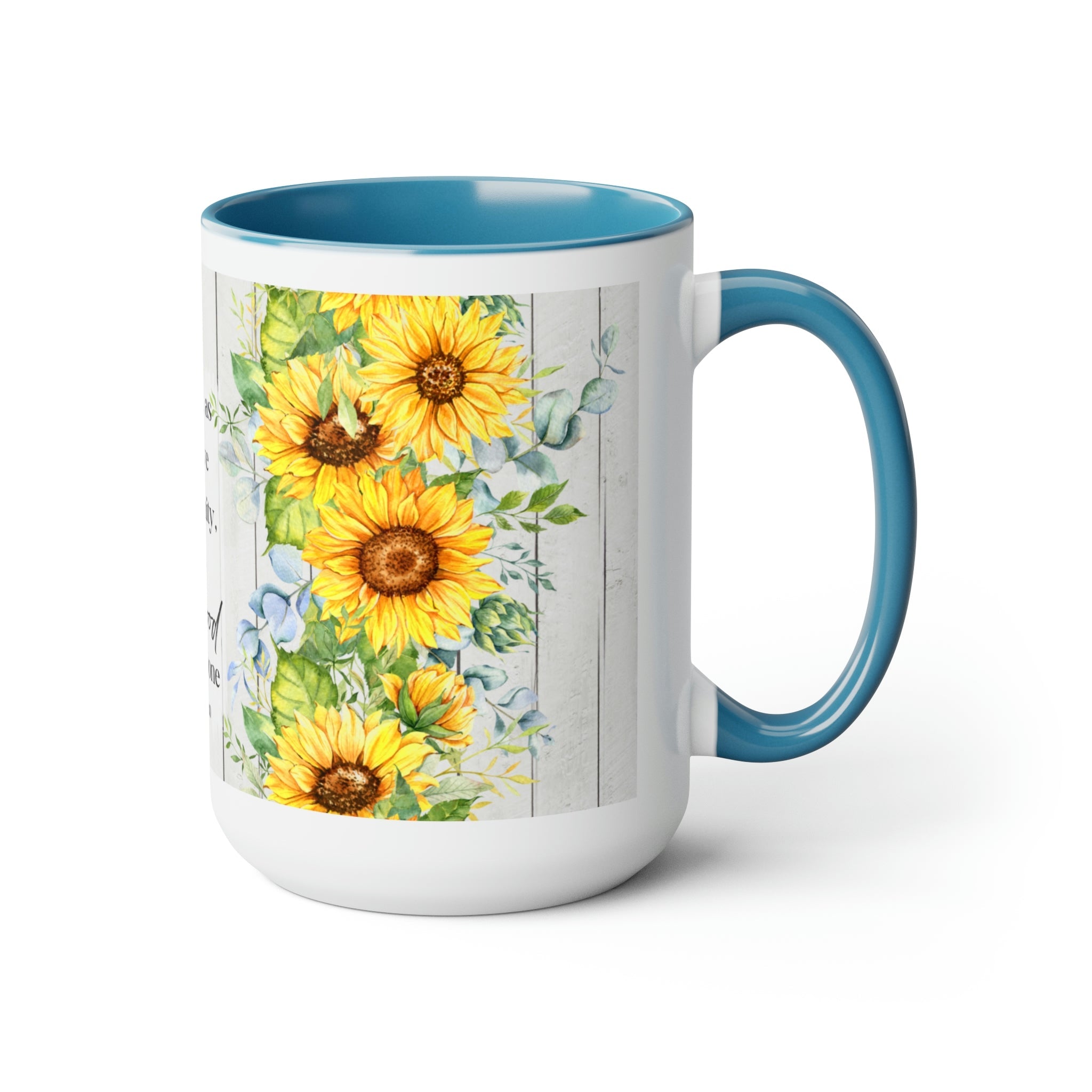 Do Good to Everyone - Galatian 6:10 Blue and White Two - Tone Coffee Mug, 15oz - Jesus Passion Apparel