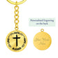 Faith Hope Bless Loved Inspirational Keychain - Jesus Passion Apparel