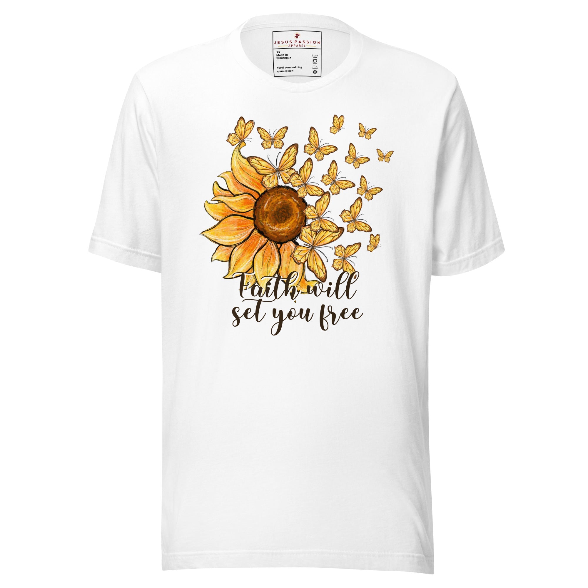 Faith Will Set you Free Jersey Short Sleeve T-Shirt - Jesus Passion Apparel