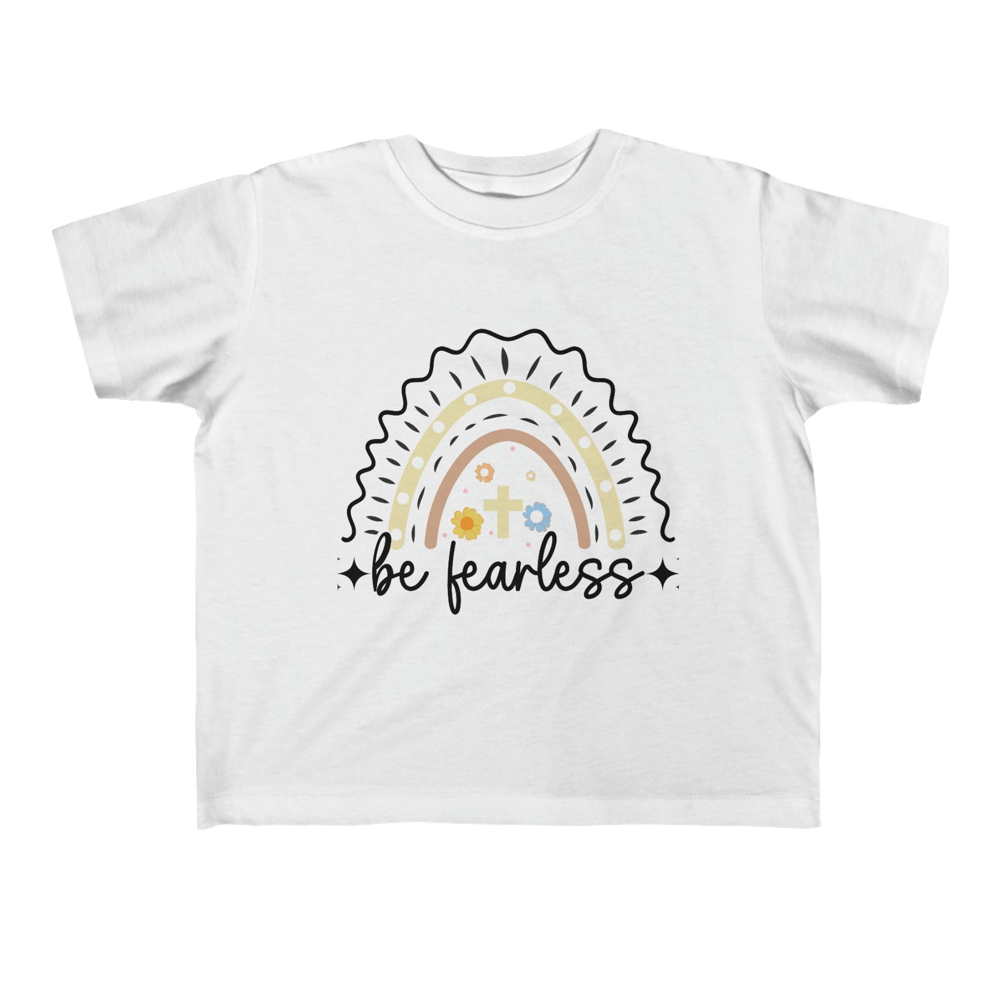 Be Fearless Toddler's Fine Jersey Tee Color: White Size: 2T Jesus Passion Apparel