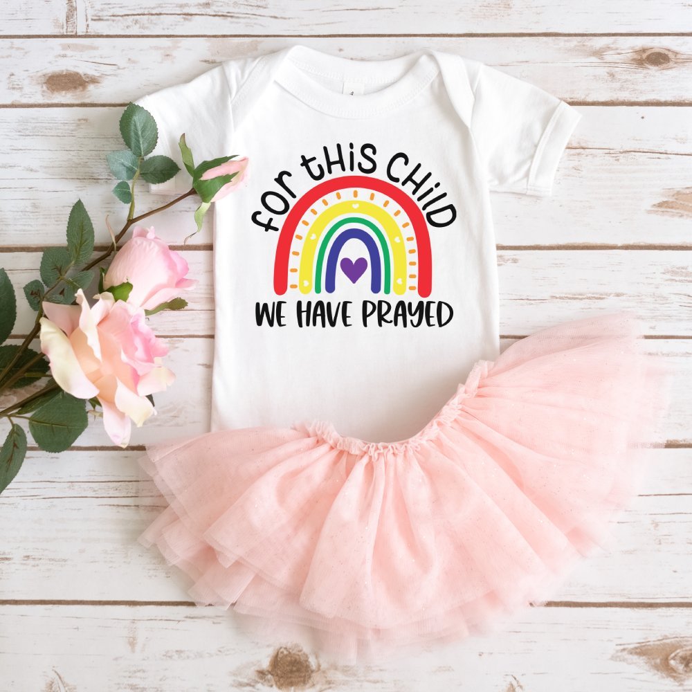 For This Child We Have Prayed Baby Bodysuit - Jesus Passion Apparel