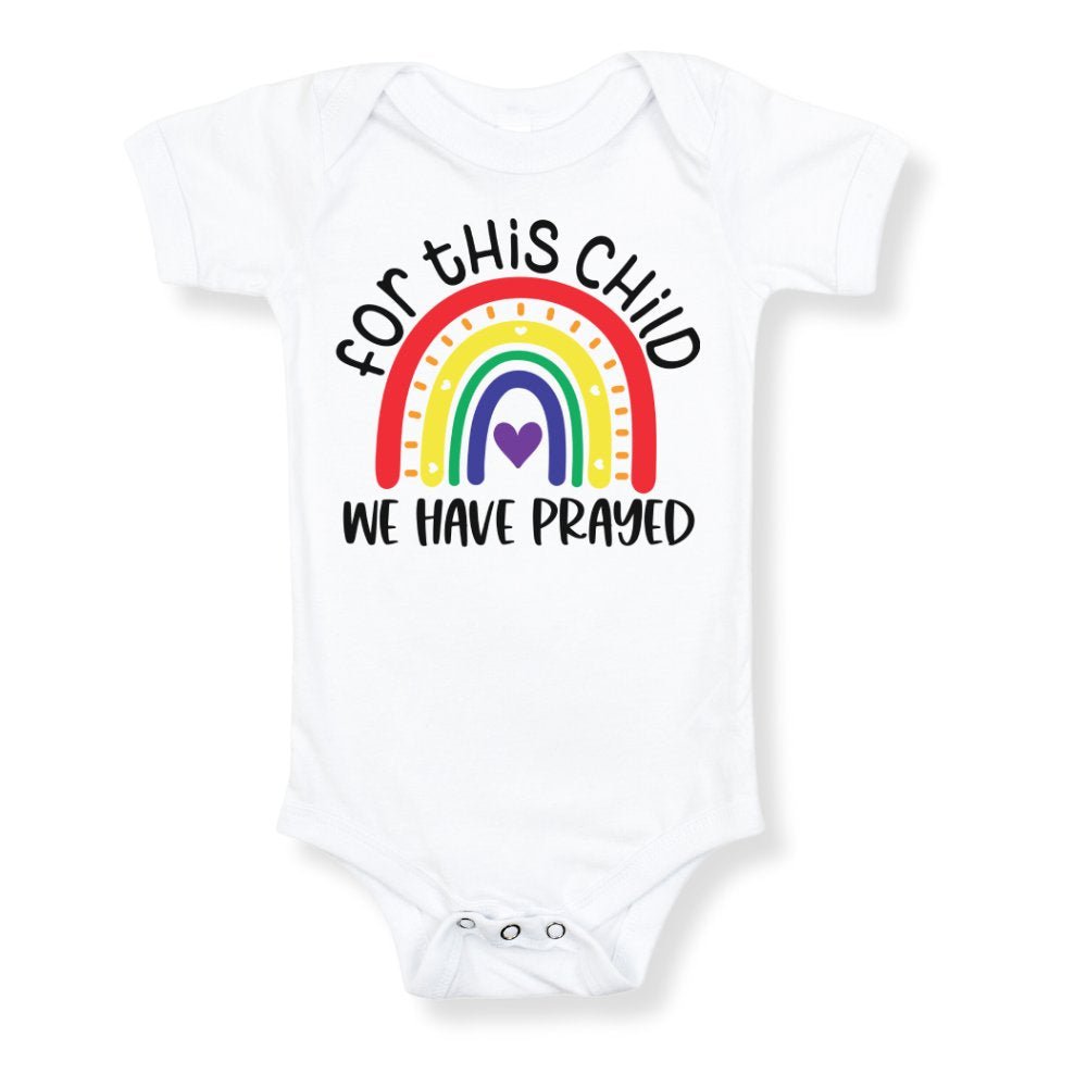 For This Child We Have Prayed Baby Bodysuit - Jesus Passion Apparel