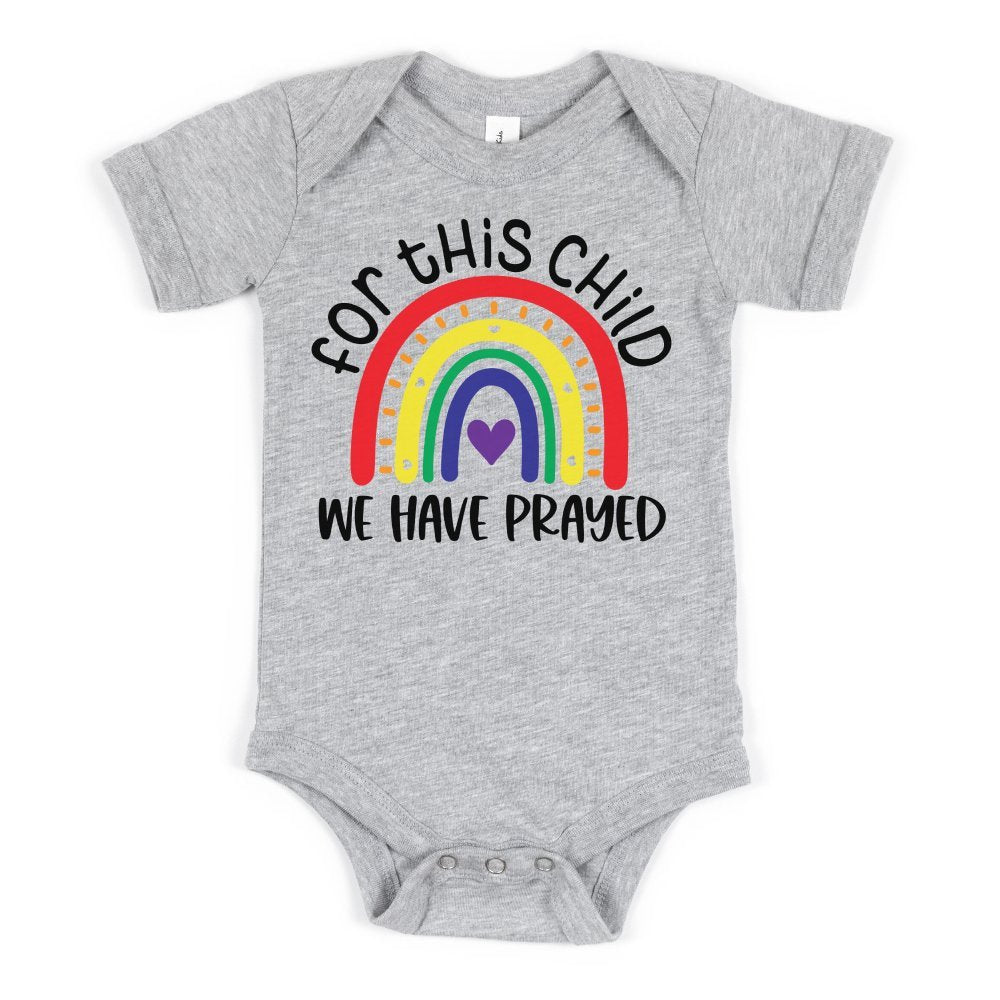 For This Child We Have Prayed Baby Bodysuit - Jesus Passion Apparel